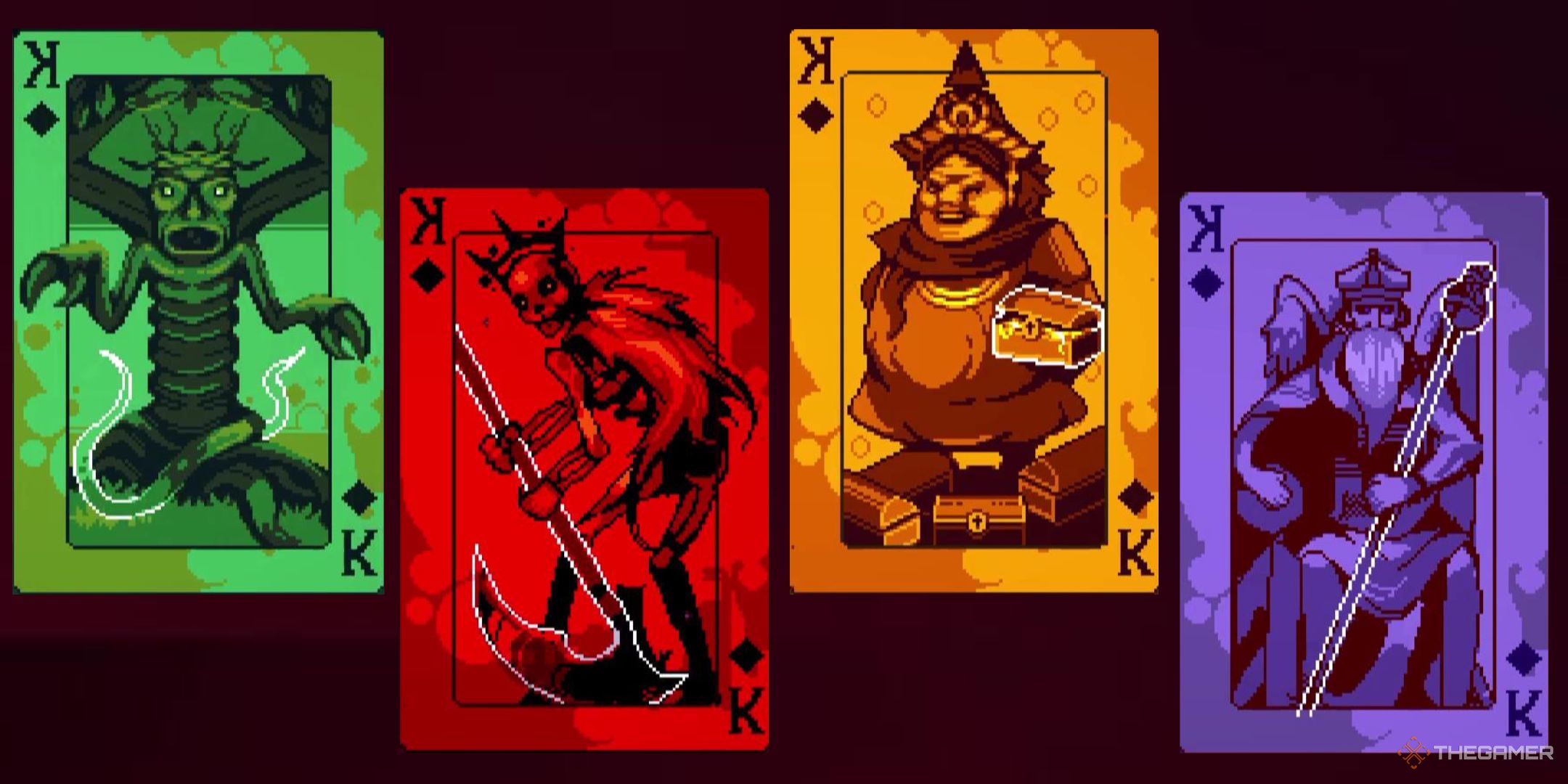 The King of Blood, the King of Nature, the King of Greed, and the King of Spells, all in 9 Kings.
