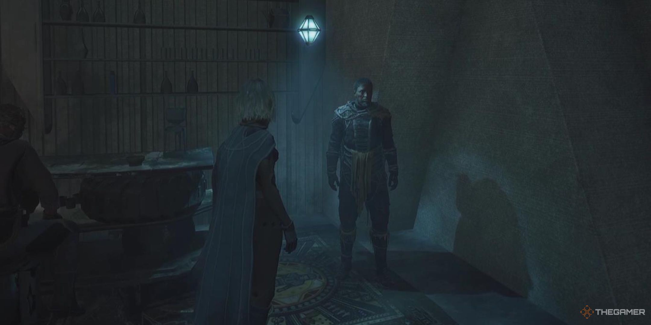 The Swordmaster Trainer stands in Pinnacle Station in Dune Awakening.