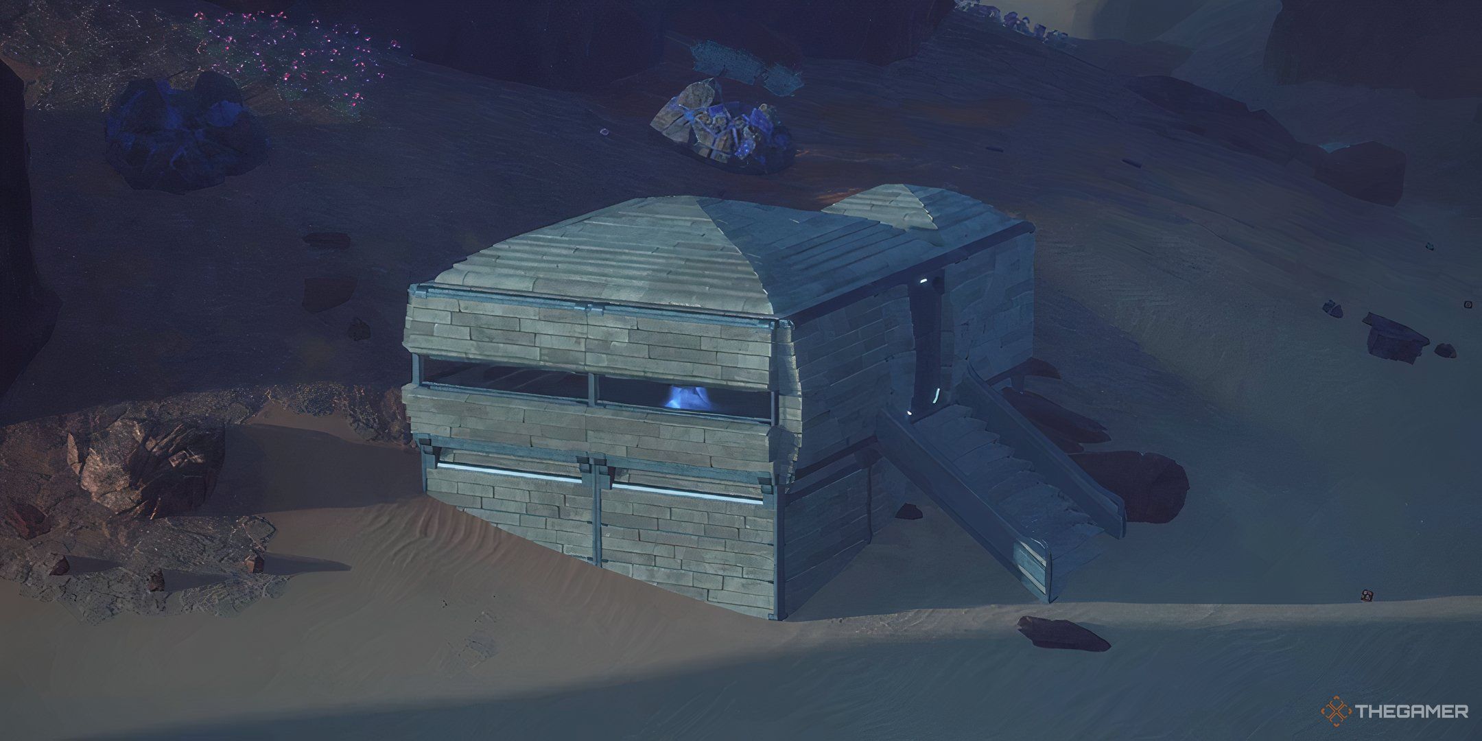 A sub-fief on the desert sands in Dune: Awakening. 