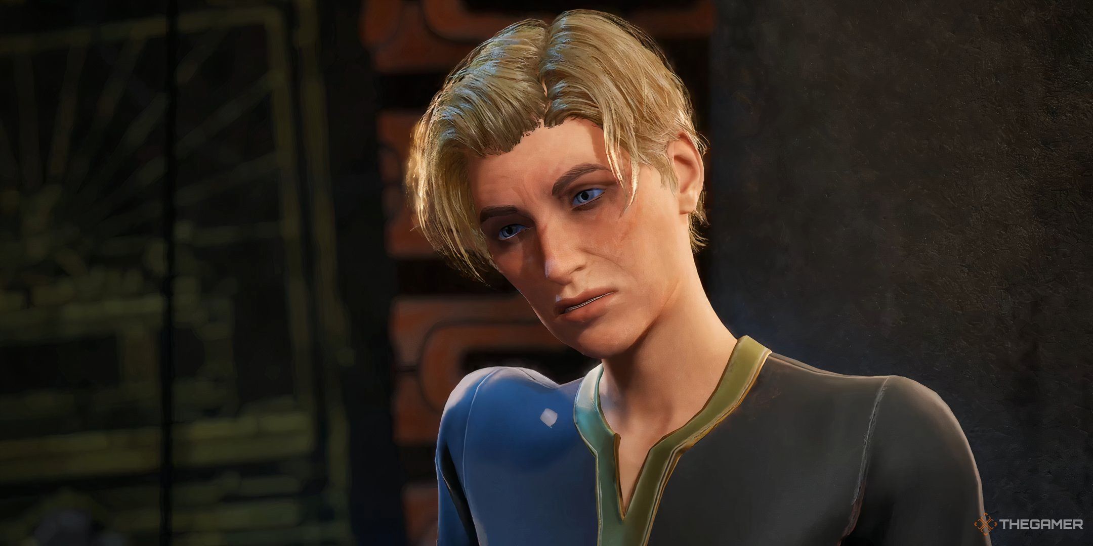 The advanced trooper trainer, a blonde woman with short hair, in Dune: Awakening.