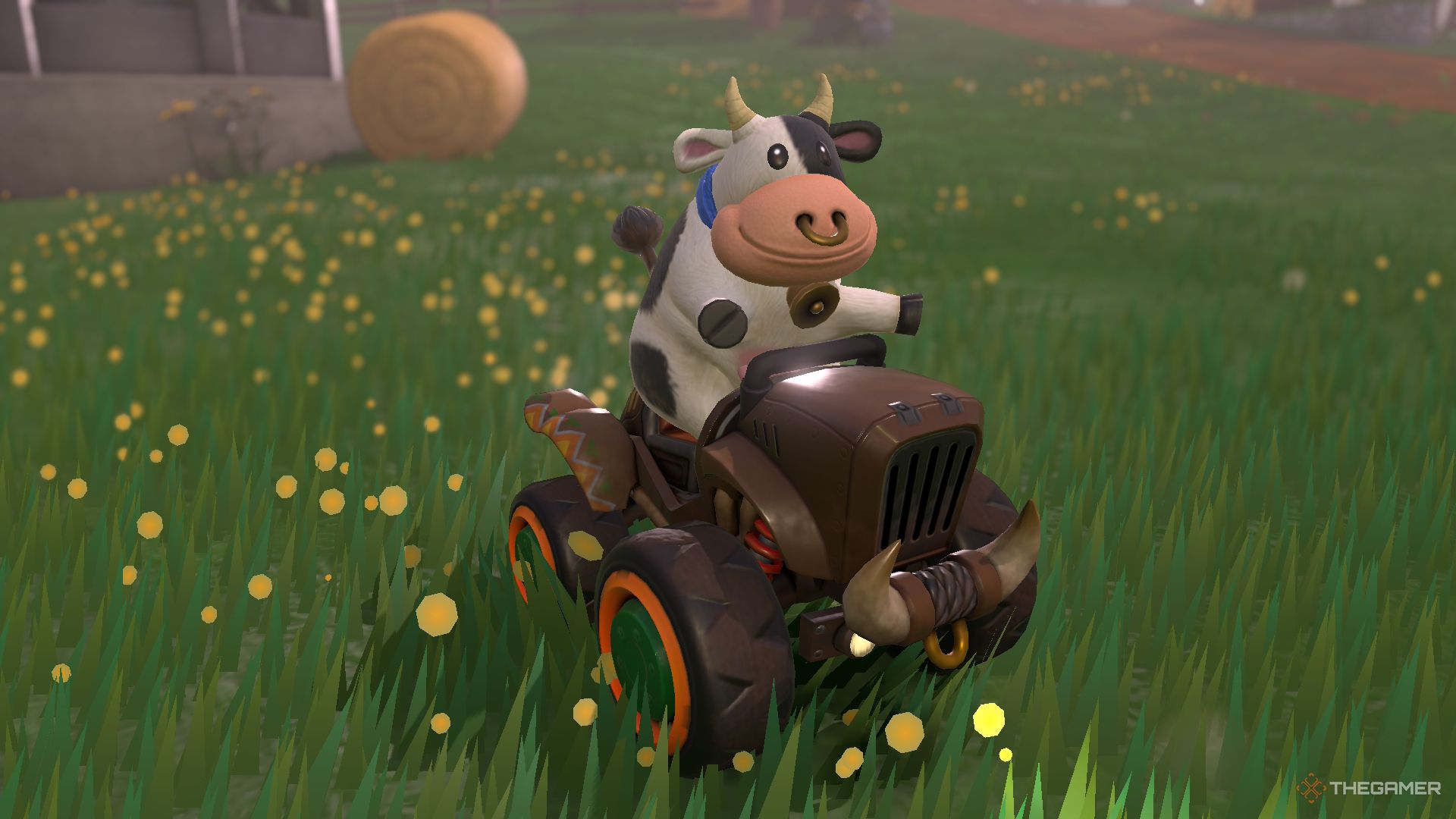 Cow in in Mario Kart World