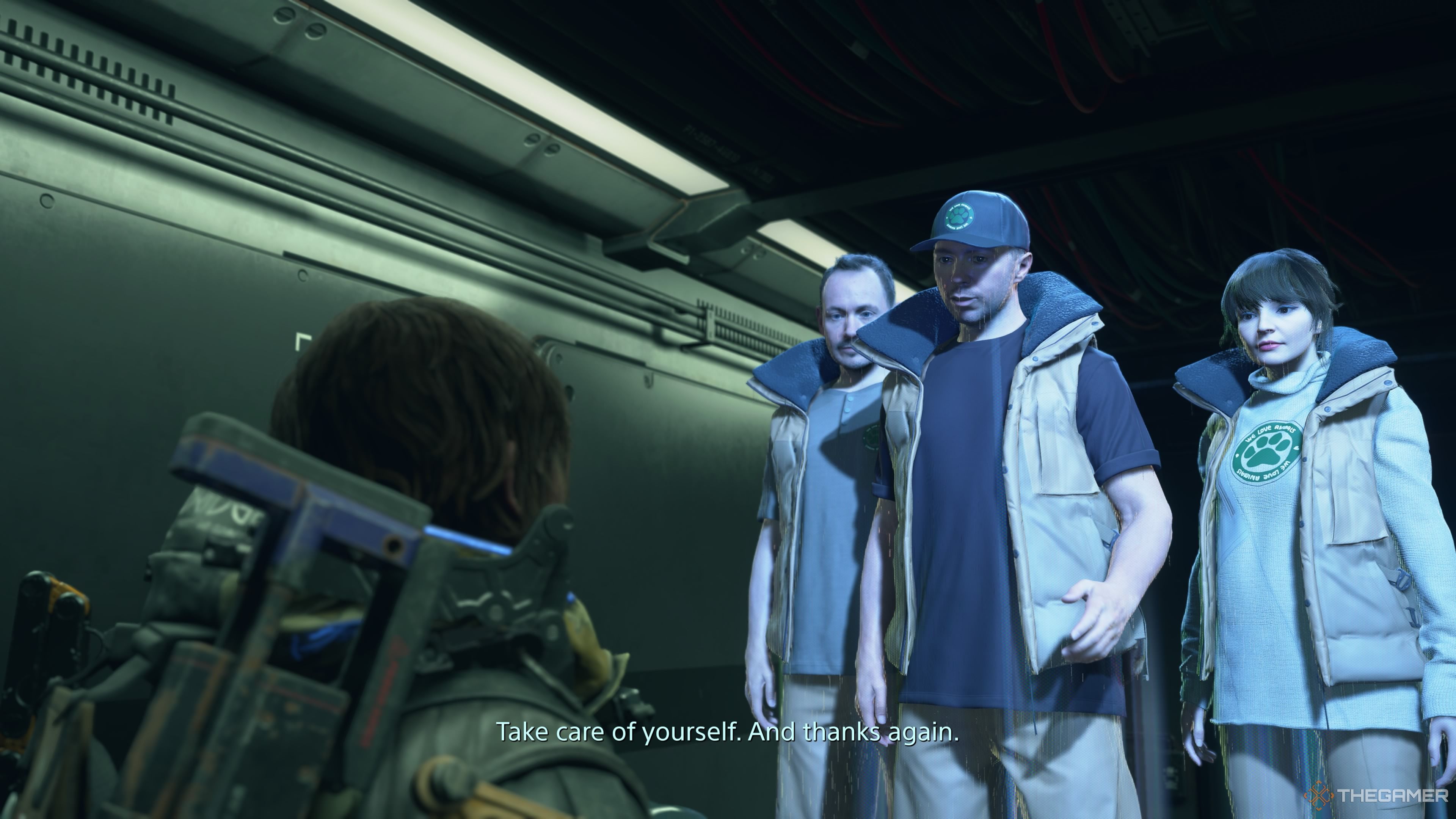 Sam meets the band Chvrches at the animal shelter in Death Stranding 2. 