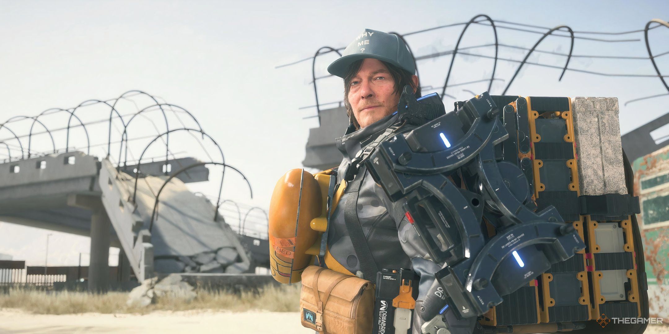 Sam standing in Mexico in Death Stranding 2: On the Beach.