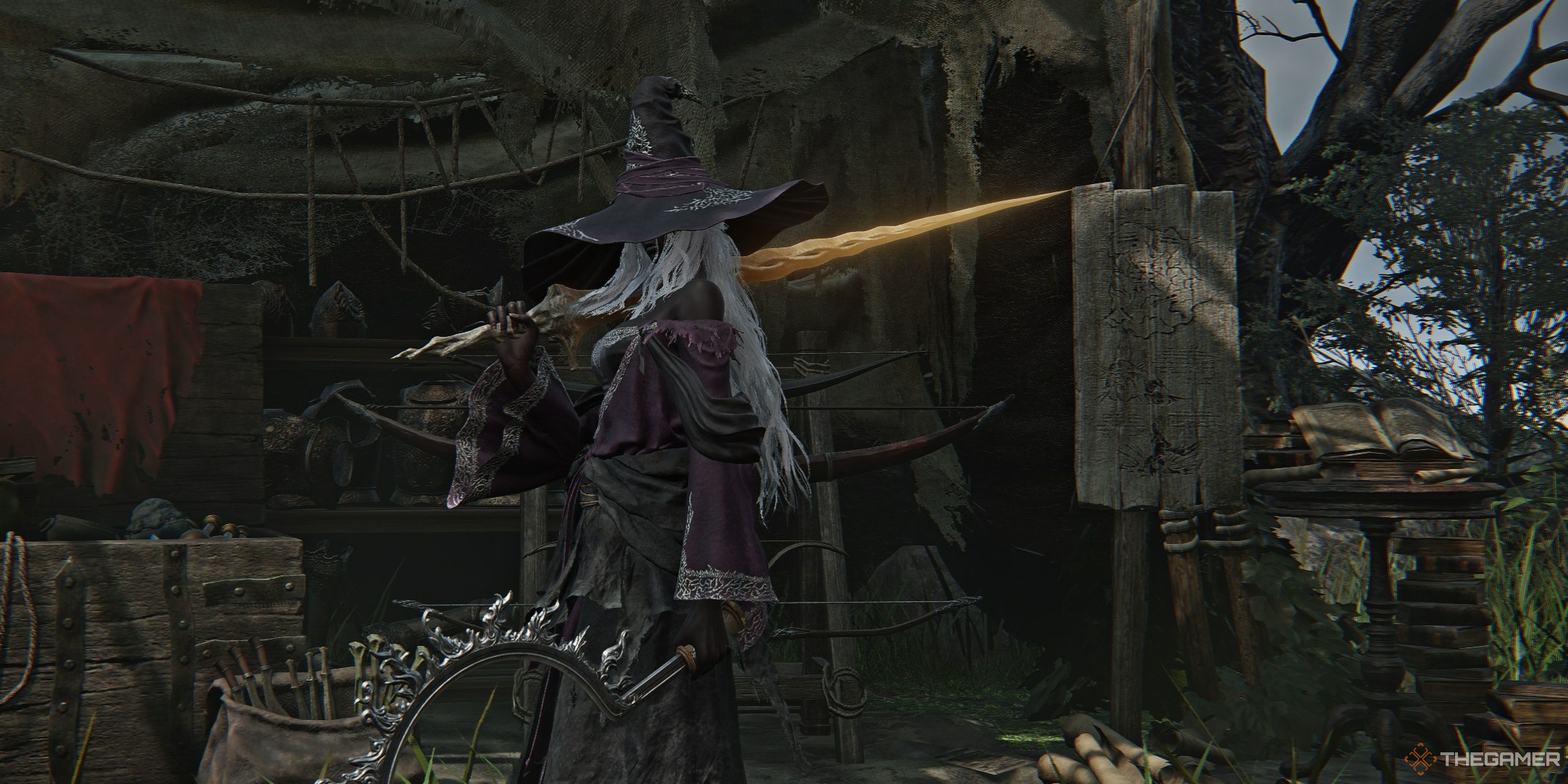 Elden Ring Nightreign Recluse Holding Legendary Weapons