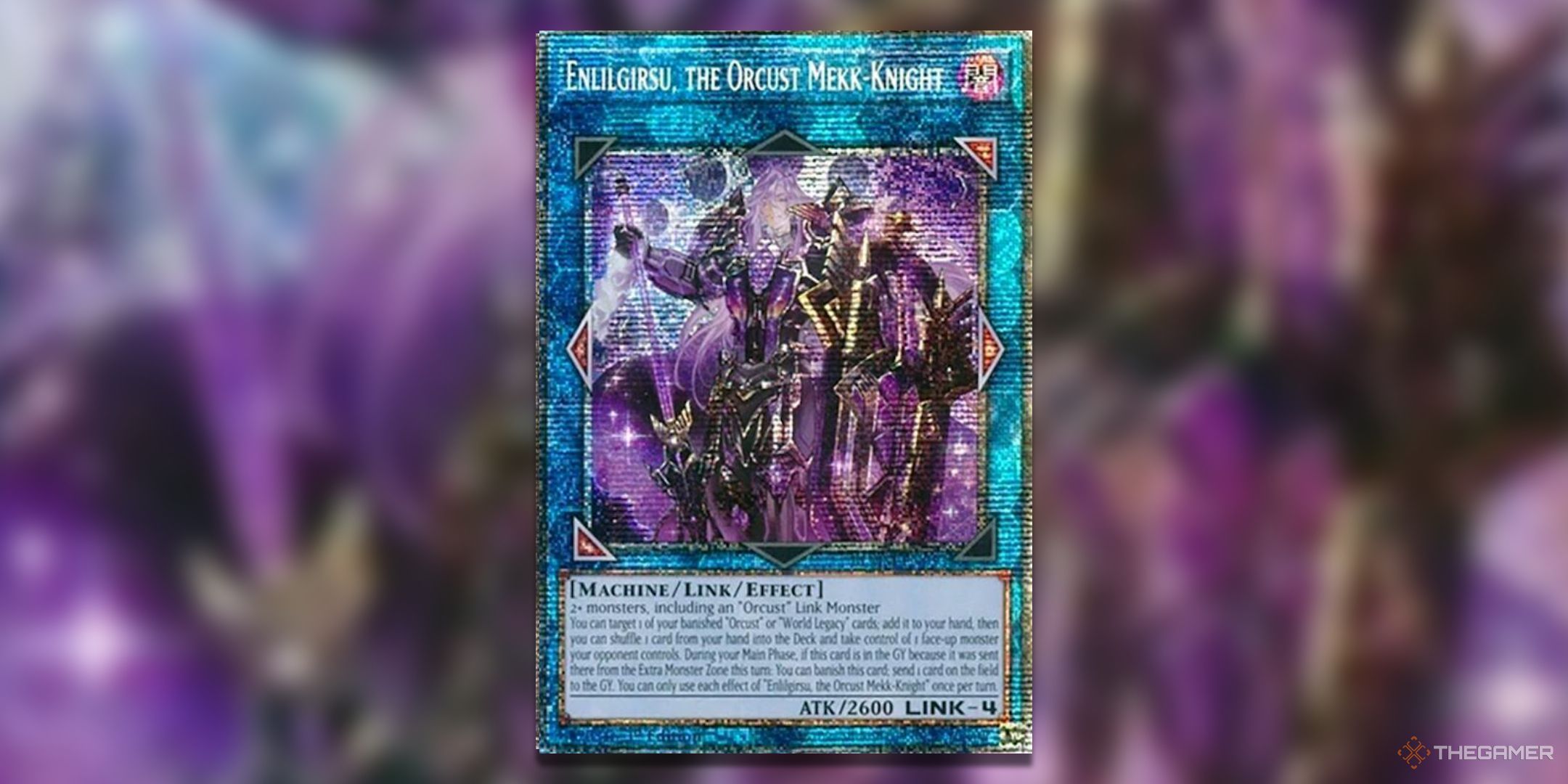 Enlilgirsu, the Orcust Mekk-Knight Yu-Gi-Oh! TCG Battles of Legend Monster Mayhem Starlight Rare card art.