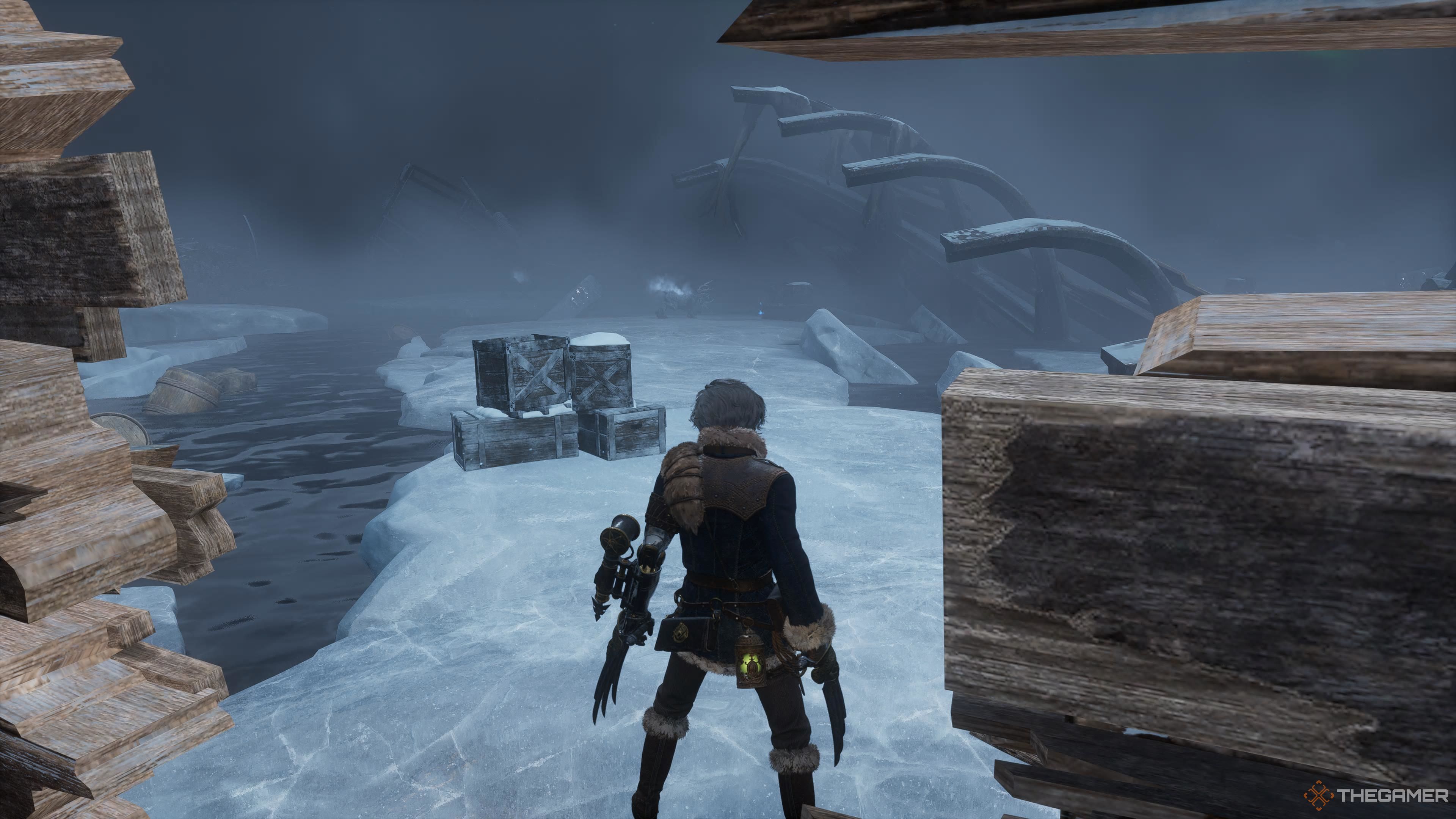 Entering the area with the cannon fire in Lies Of P Overture.