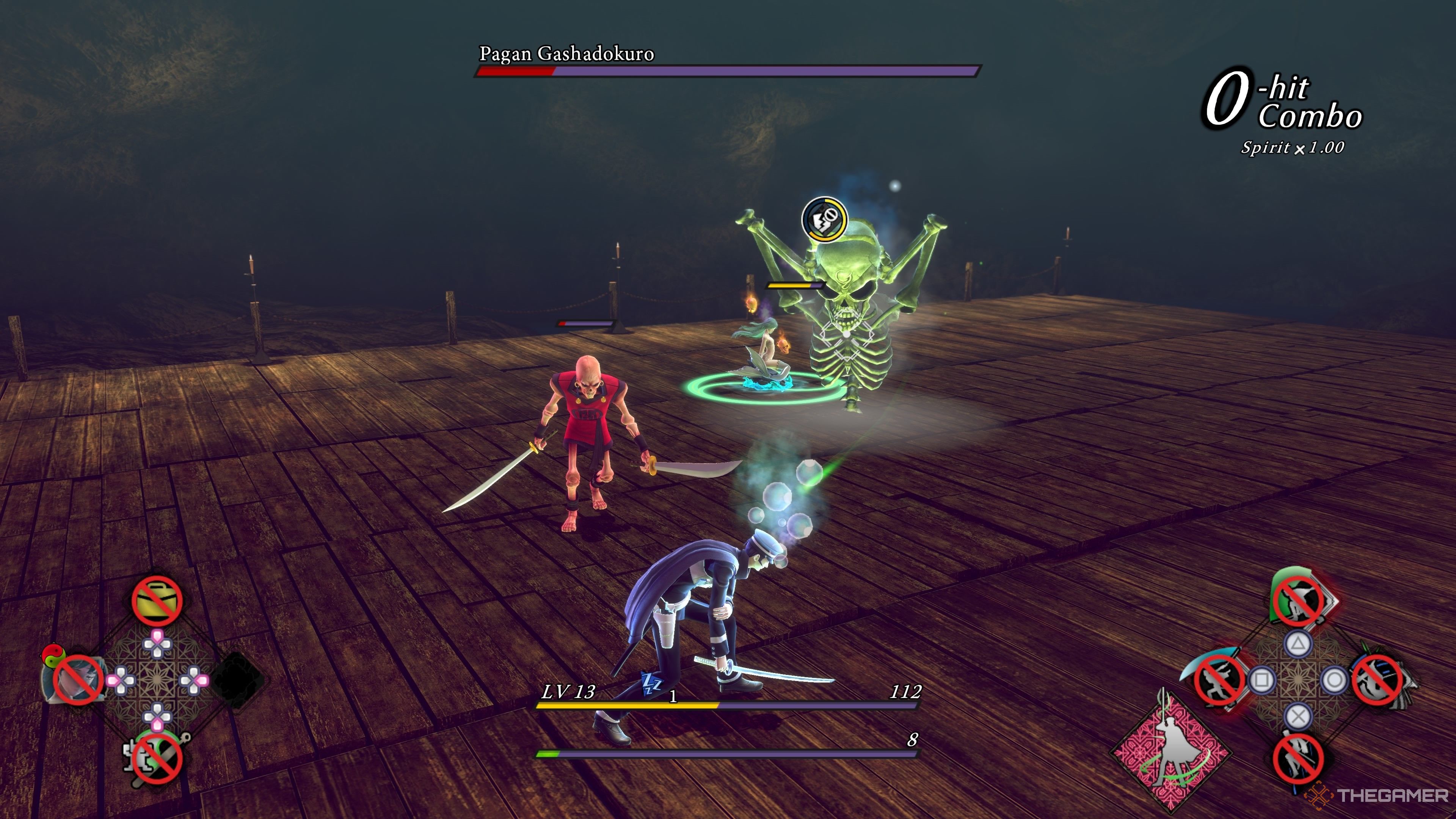 Fighting Pagan Gashadokuro in Raidou Remastered The Mystery of the Soulless Army.