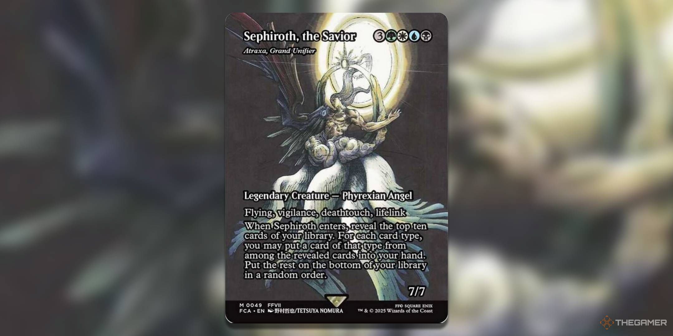 Final Fantasy MTG Cards Sephiroth The Savior