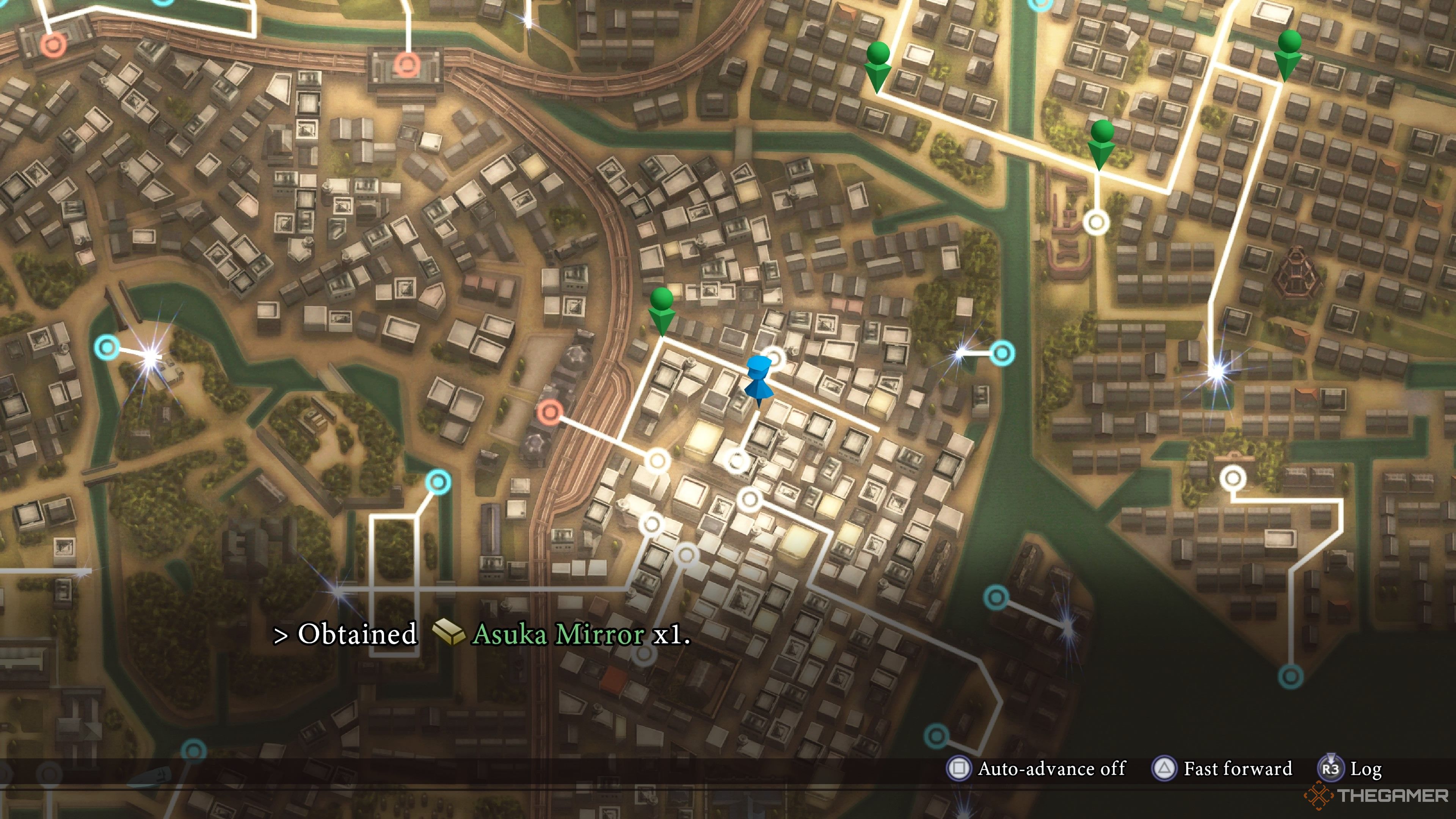 Finding an Asuka Mirror at a streetcar stop in Raidou Remastered The Mystery of the Soulless Army.