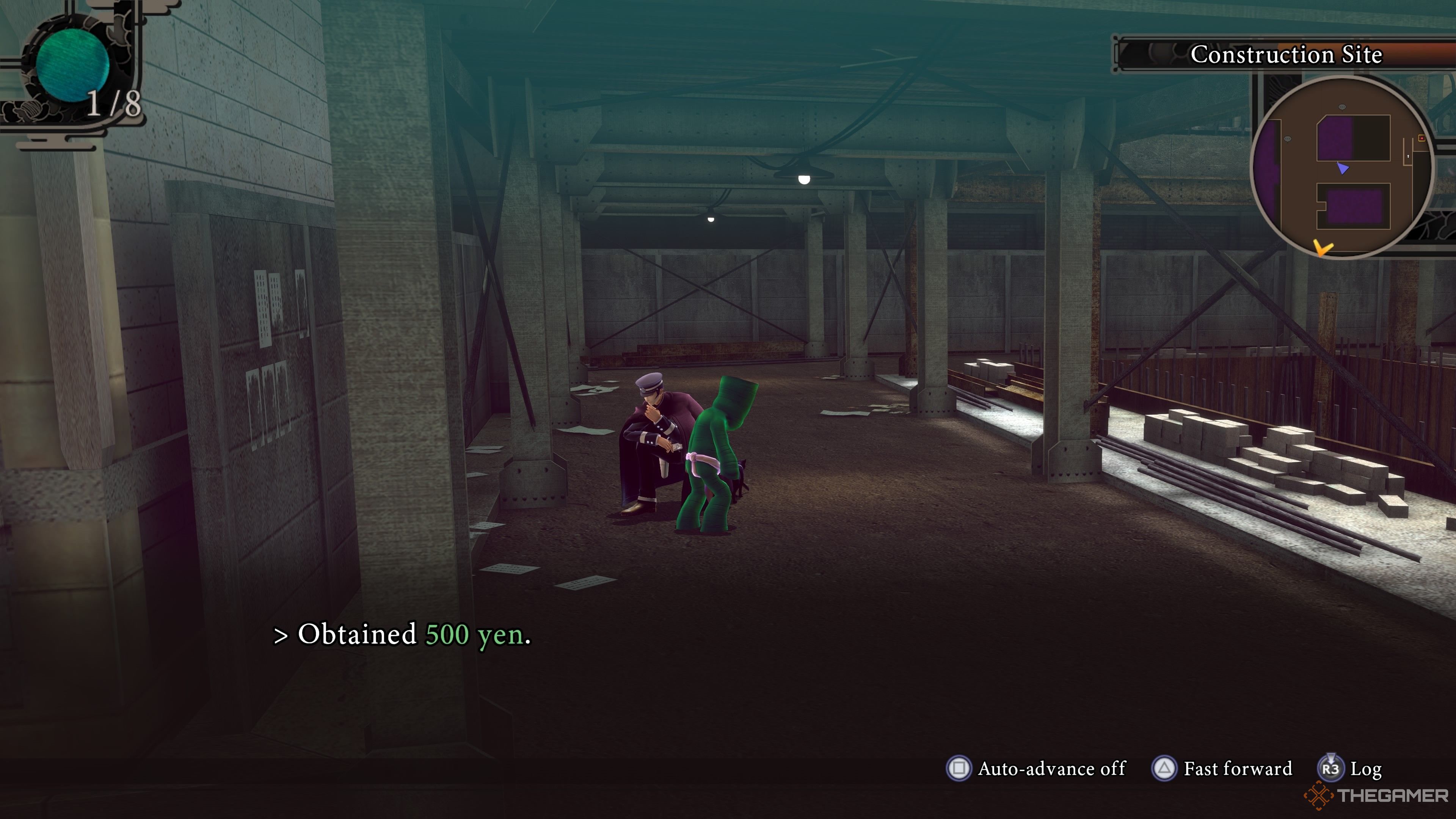 Getting money on the street in Raidou Remastered The Mystery of the Soulless Army.