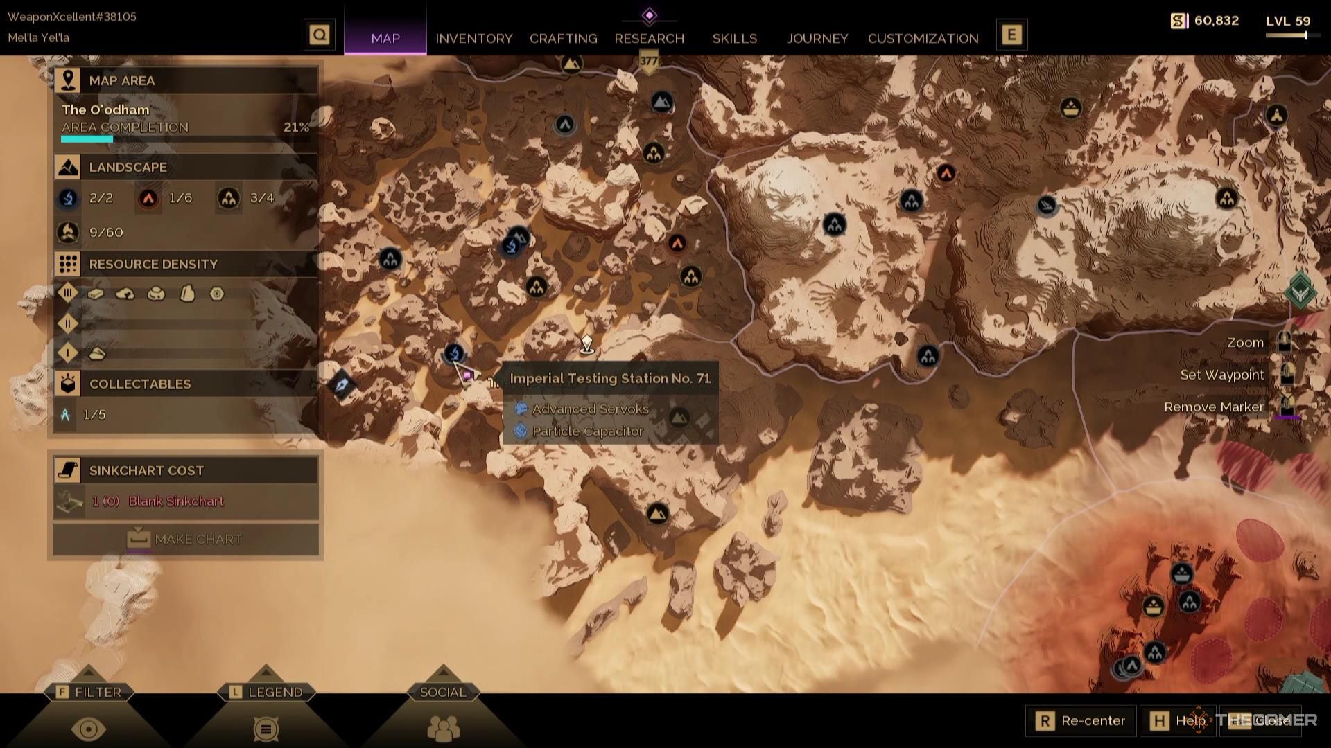Imperial Testing Station No. 71 on the map in Dune Awakening.
