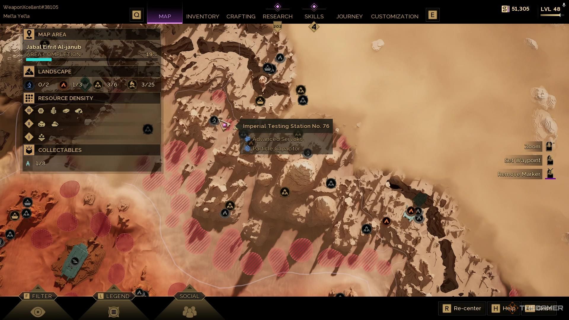 Imperial Testing Station No. 76 on the map in Dune Awakening.