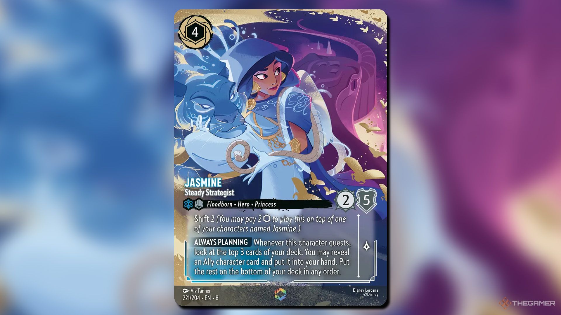 Jasmine, Steady Strategist from Reign of Jafar set in Disney Lorcana.