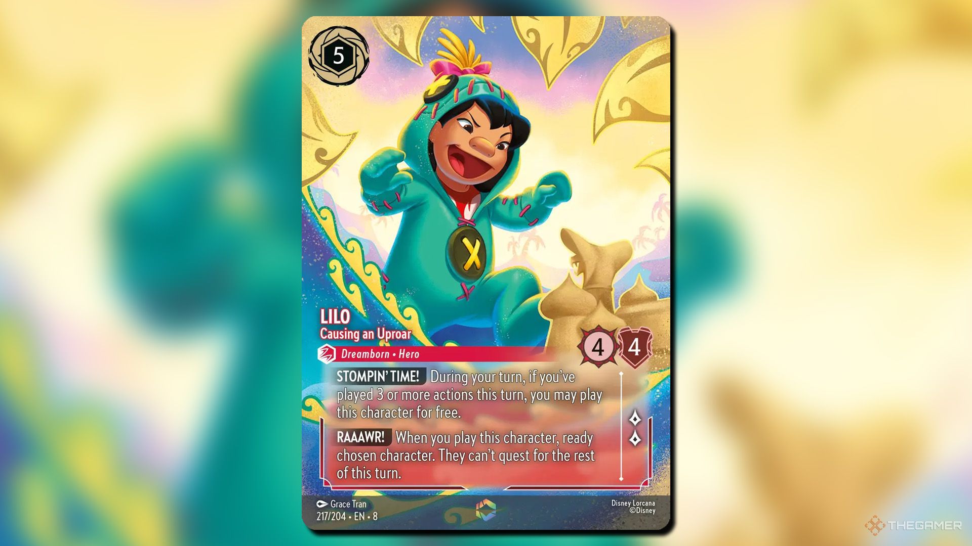 Lilo, Causing an Uproar from Reign of Jafar set in Disney Lorcana.