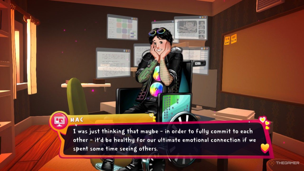 Mac asking about seeing other people in Date Everything!