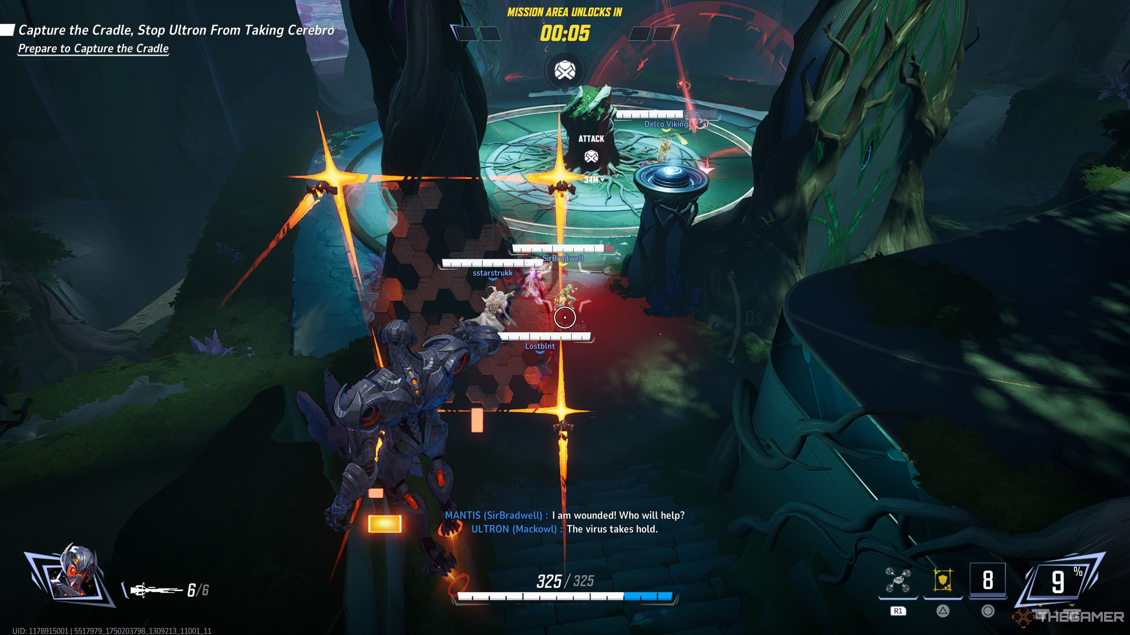 Ultron uses Imperative: Patch on his allies in Marvel Rivals.