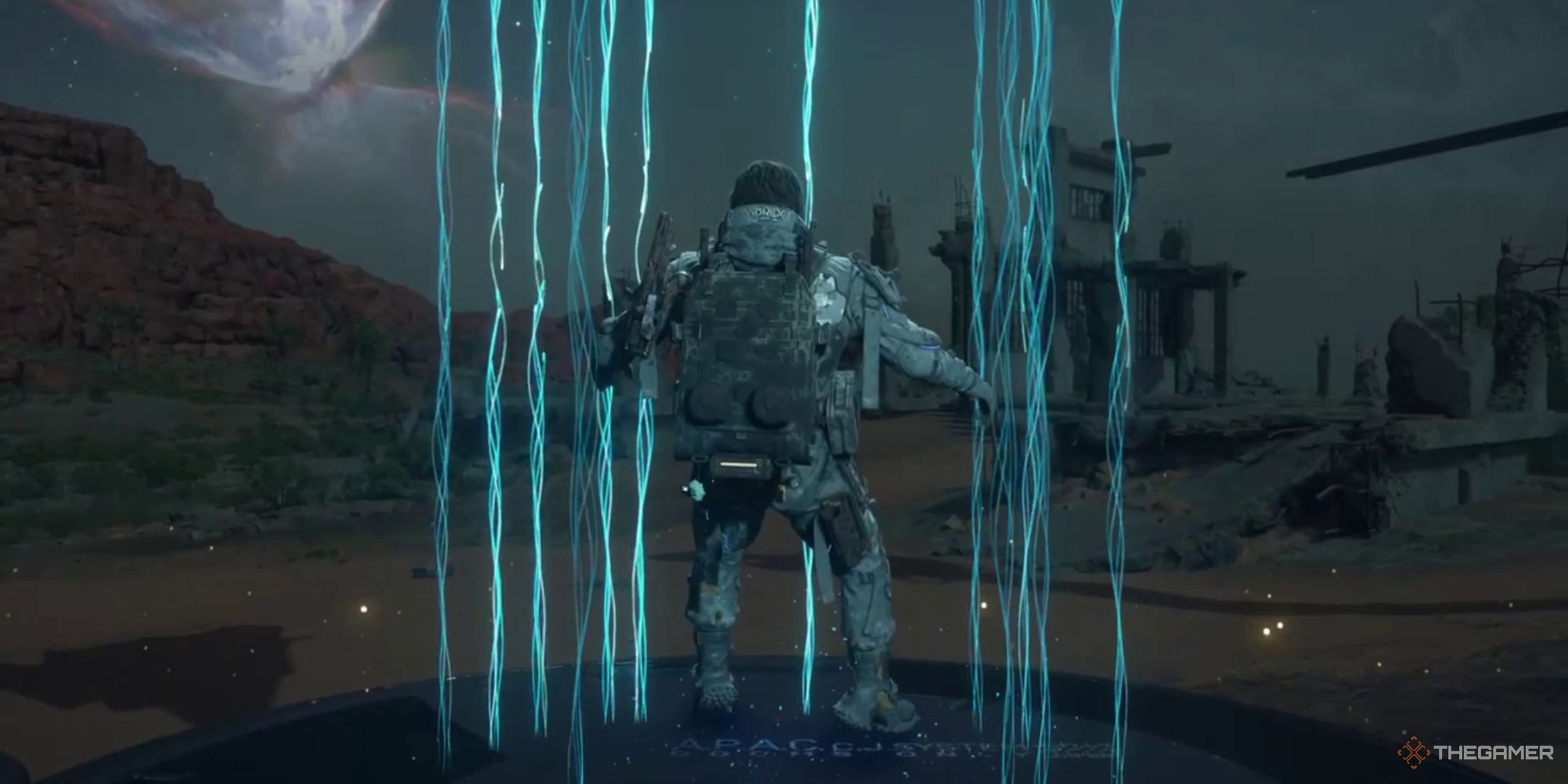 Sam fast travels using a transponder in death stranding 2. 