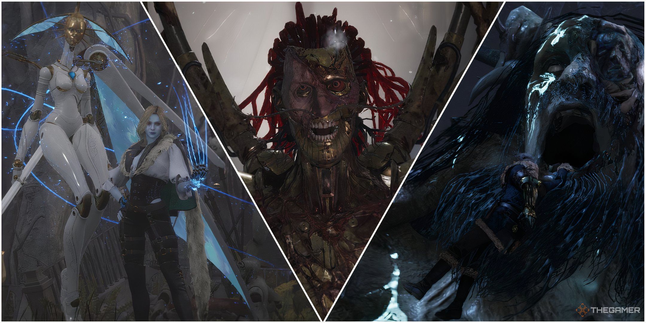 Collages shows Markiona, Arlecchino, and the Anguished Guardian in a three-frame picture in Like the base game, bosses are the main attraction of Lies of P: Overture. While the DLC itself is hard, not every boss lives up to the same struggle and difficulty as the main cast. Some will be push-overs, and some will have you wiping the drool off your keyboard and controller. Related Lies Of P: 10 Best P-Organ Upgrades Find out about the best P-Organ skills you can unlock in Lies of P! As you mak