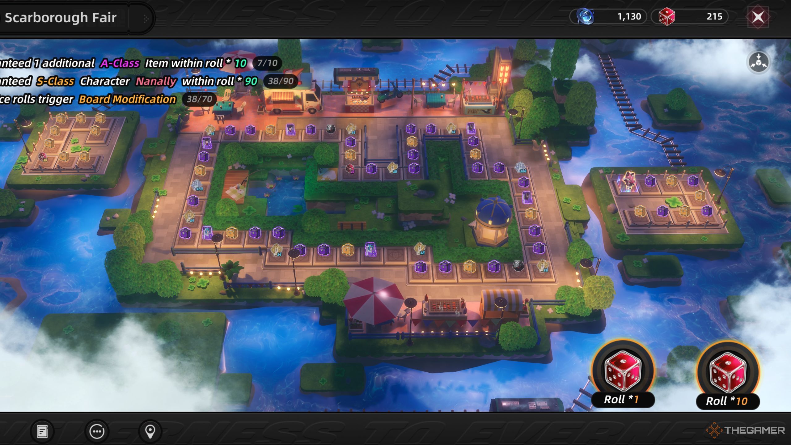 Neverness To Everness monopoly board mechanic in the gacha system.