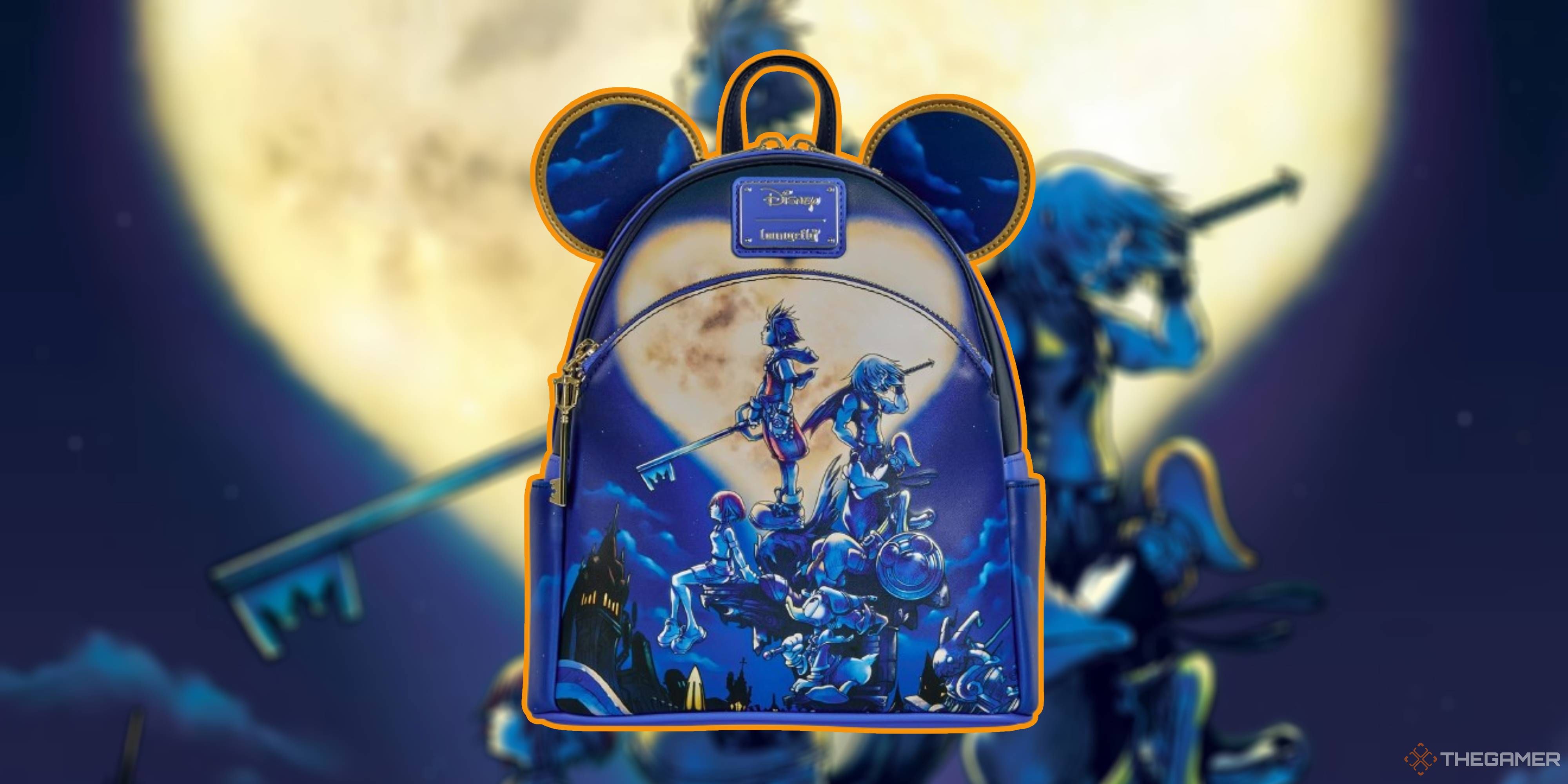 kingdom hearts cover art loungefly backpack.