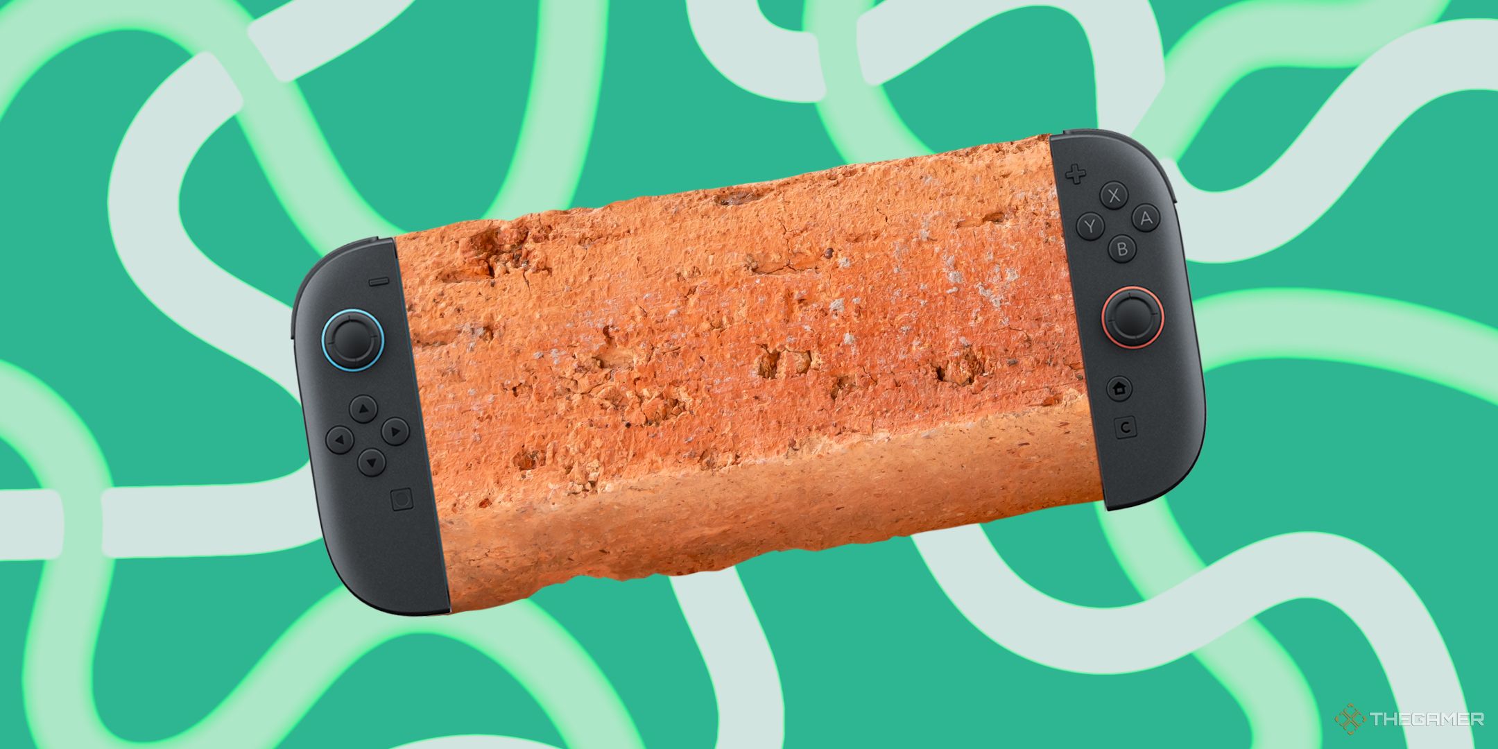 Nintendo Switch 2 but it's a brick.