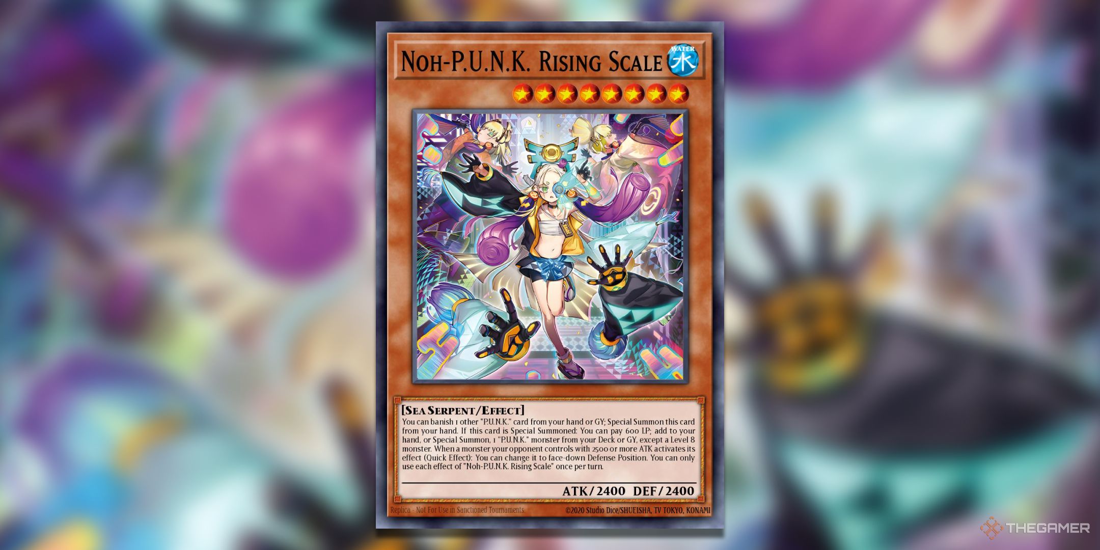 Noh-P.U.N.K. Rising Scale Yu-Gi-Oh! TCG Battles of Legend Monster Mayhem card art.