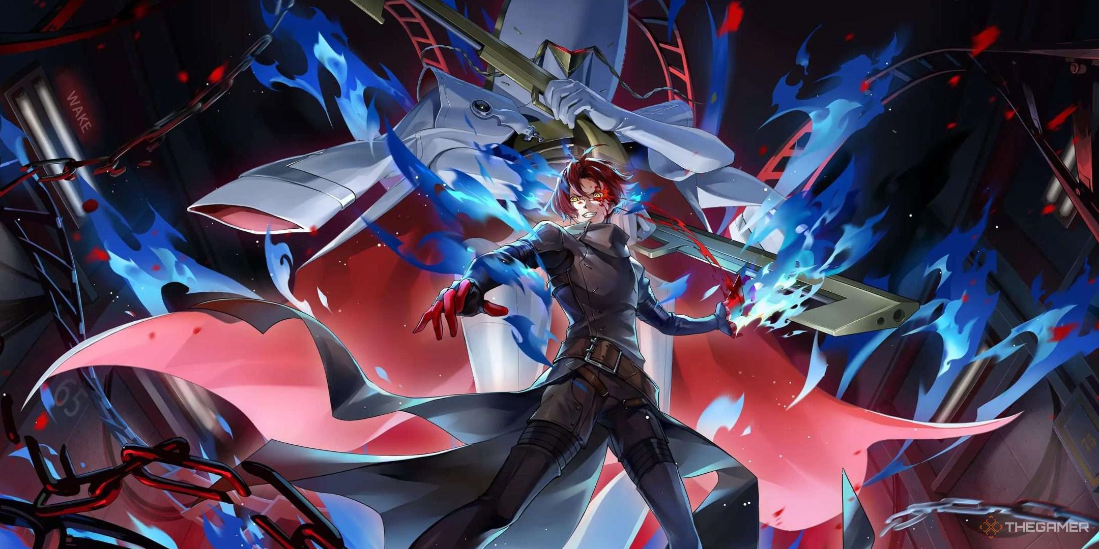Official art of Wonder summoning his Persona in Persona 5 The Phantom X.