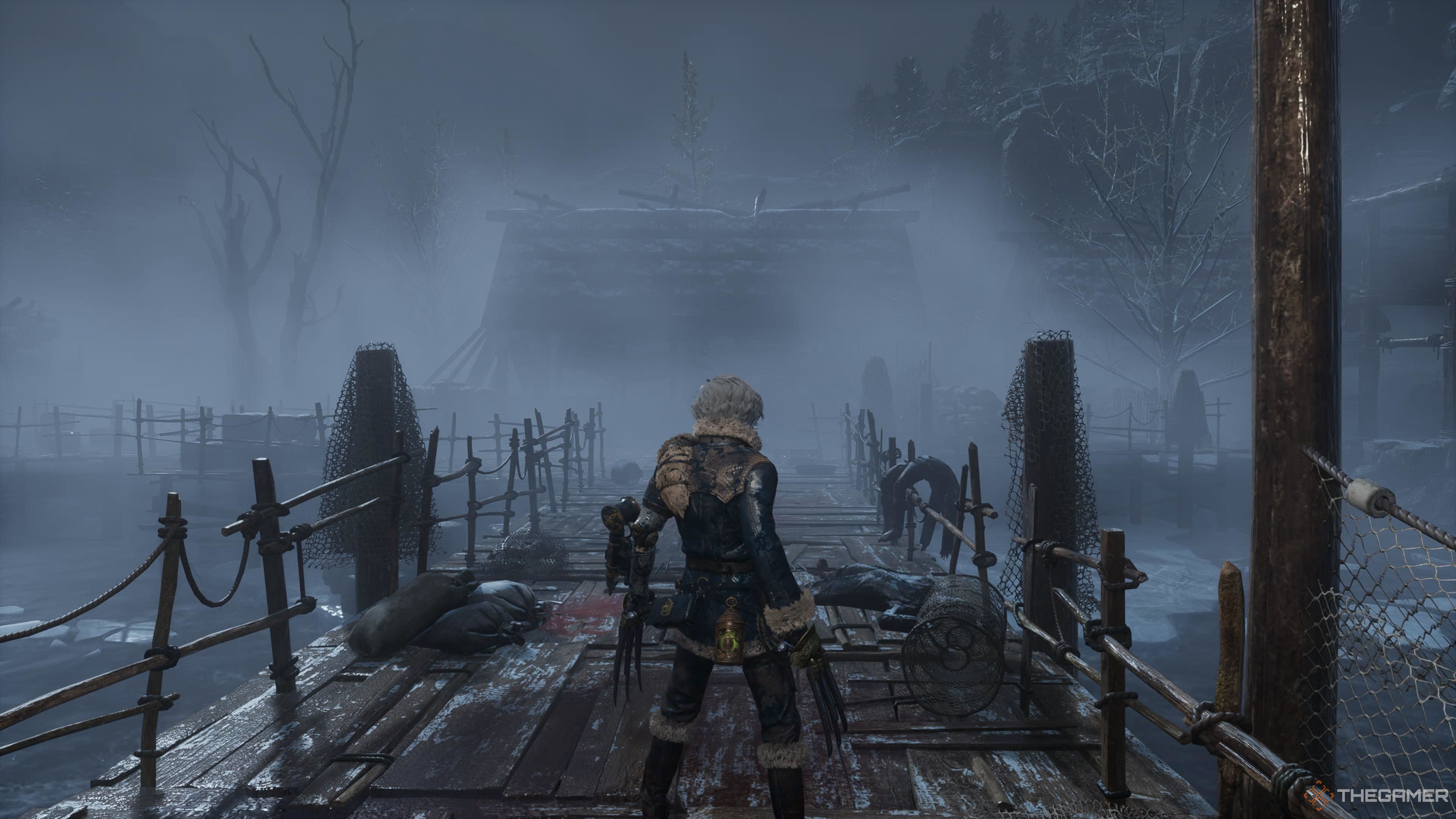 P entering the Lighthouse area in Lies Of P Overture.