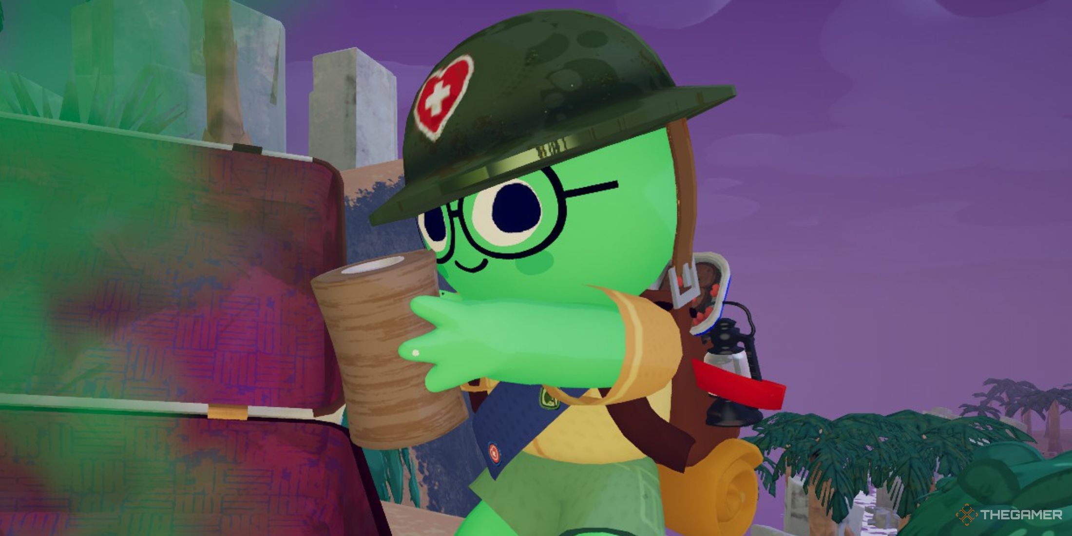 Player holding bandages in Peak.