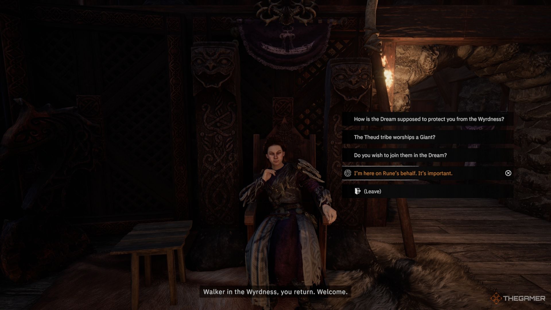 Player speaking to Yngvi - Tainted Grail The Fall Of Avalon 