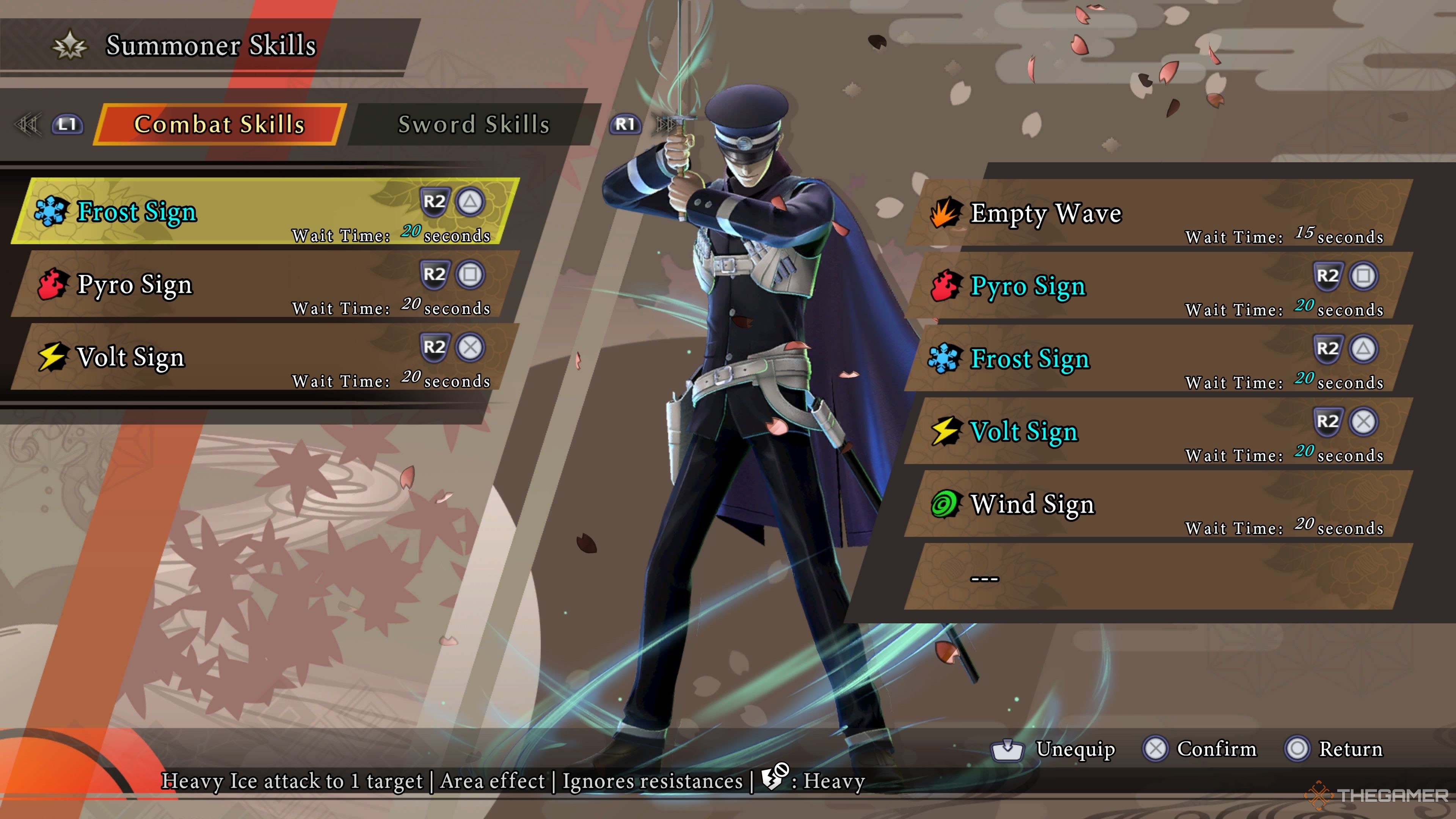 Raidou's summoner skills in Raidou Remastered The Mystery of the Soulless Army
