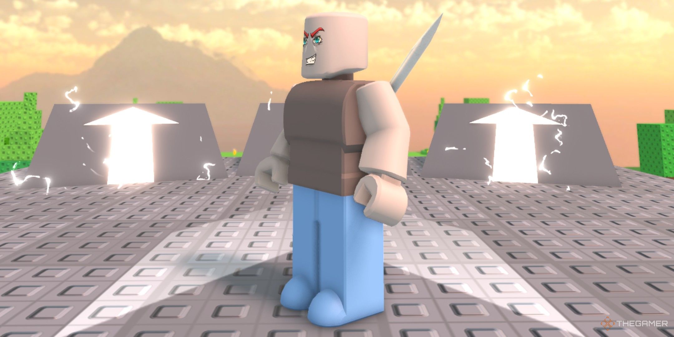 a player in Stick Battles on Roblox