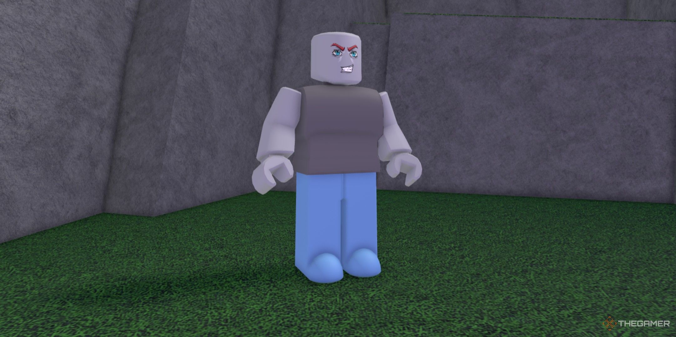 a player in Something Boss Fights on Roblox