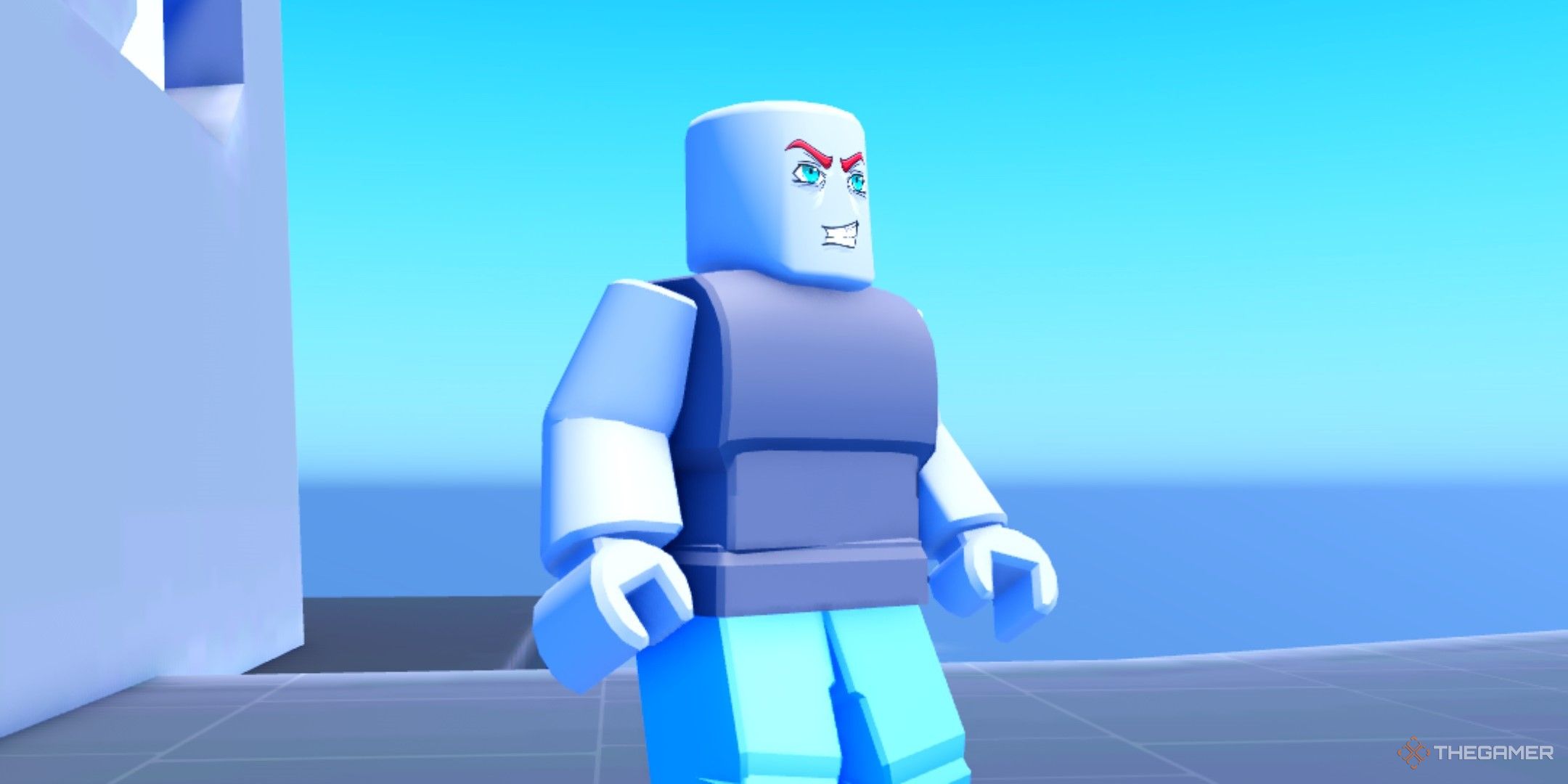 a player in SuperHero Tower Defense on Roblox