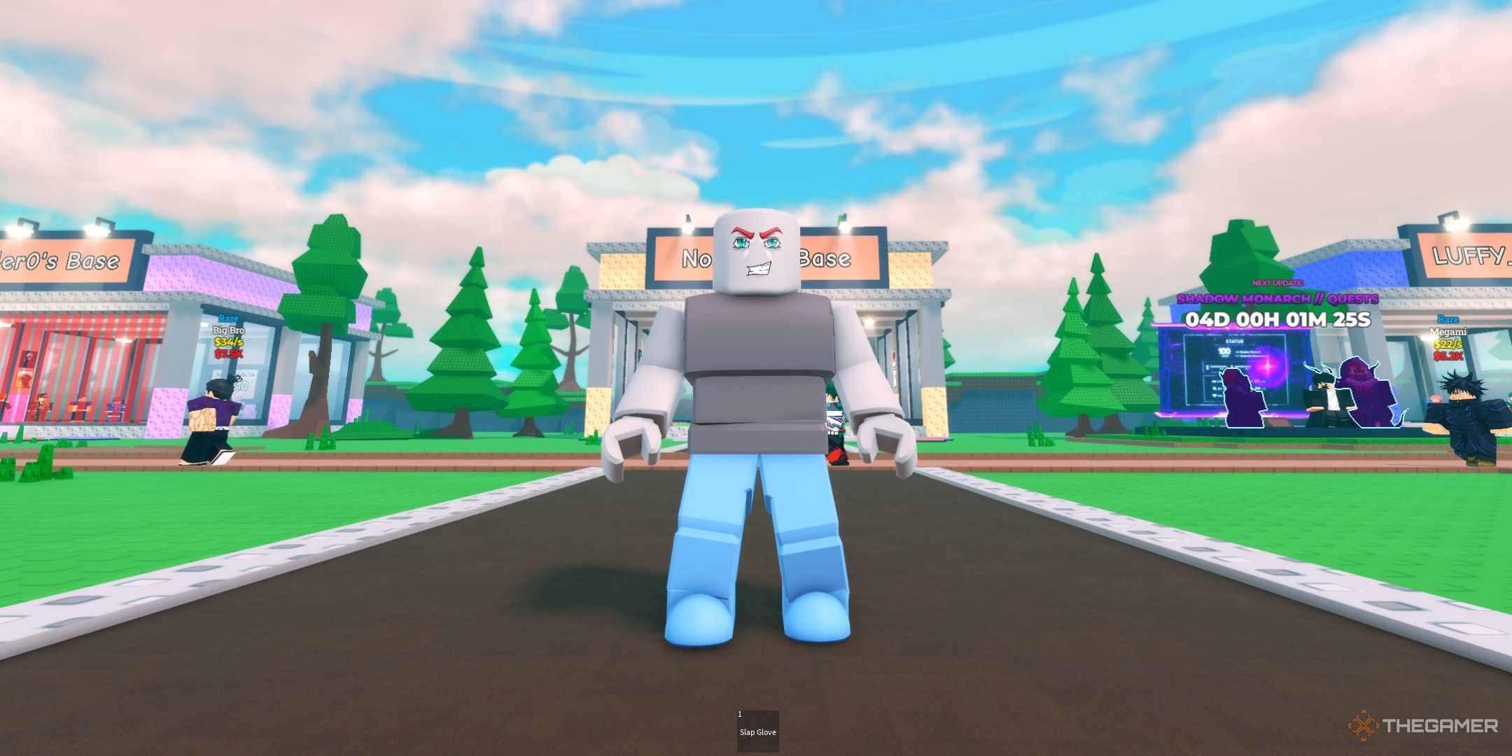a player in Steal an Anime on Roblox
