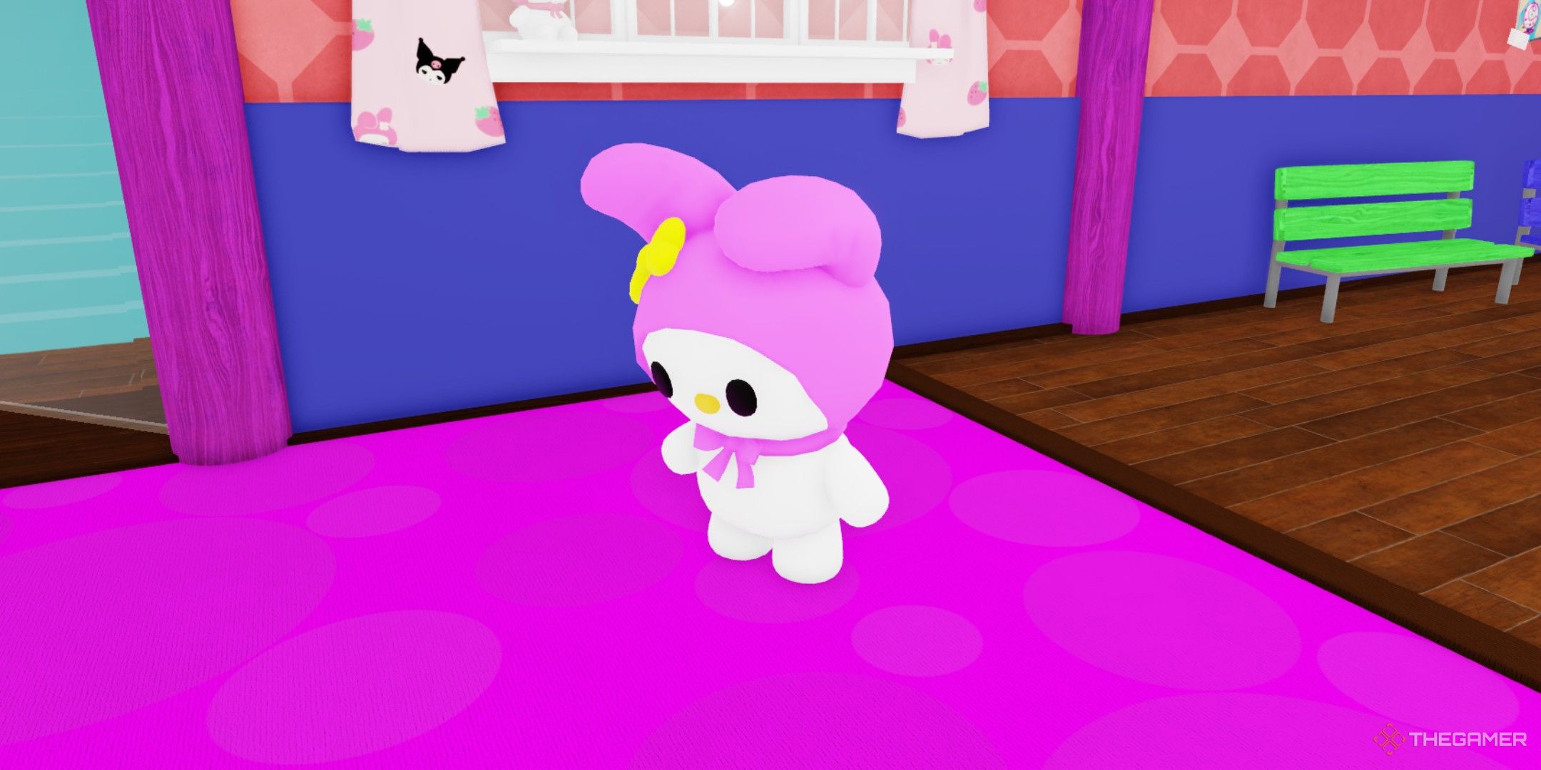 a player in Kitty's World on Roblox