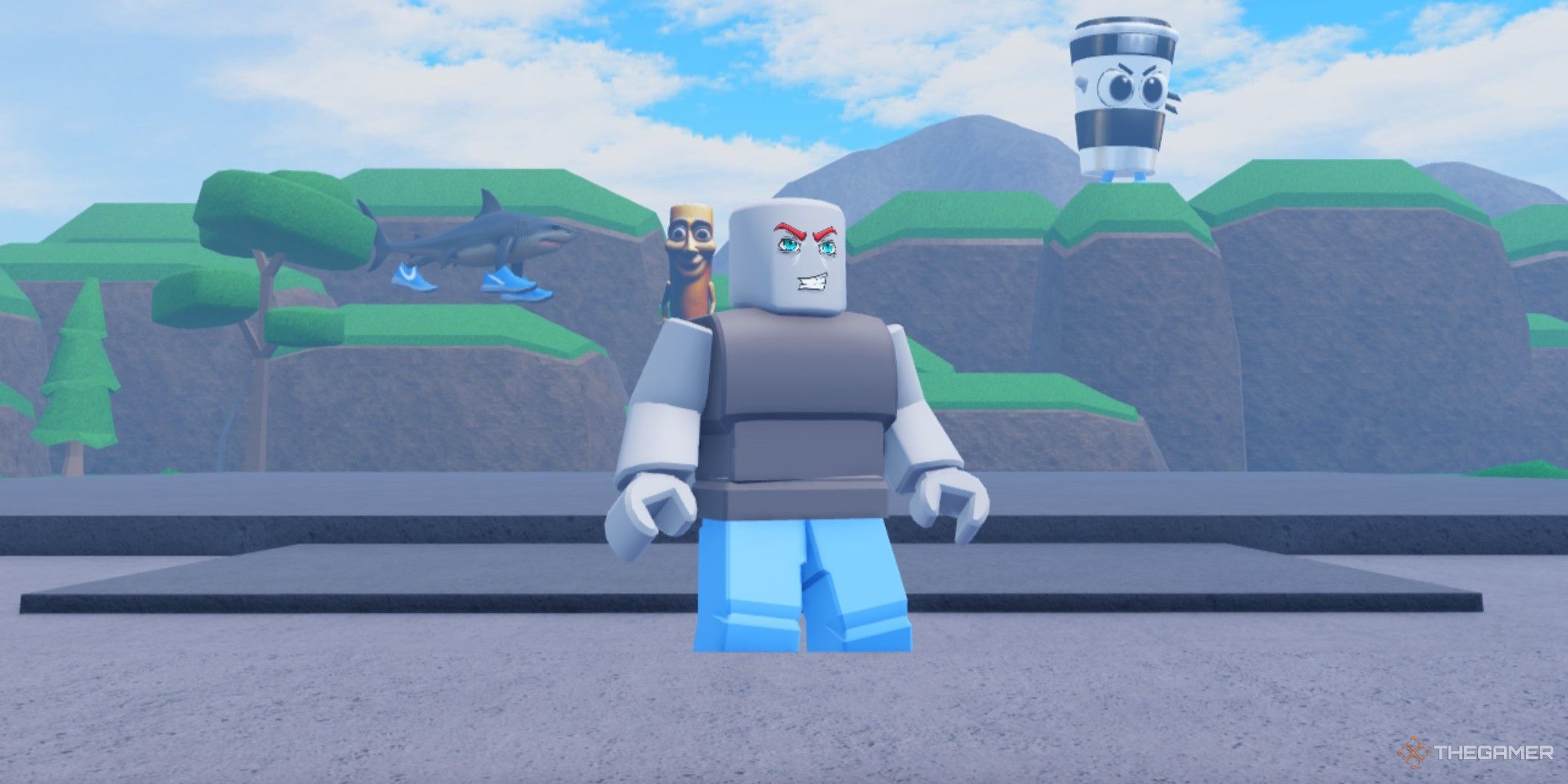 a player in Defeat Italian Brainrot and Prove Mom Wrong on Roblox