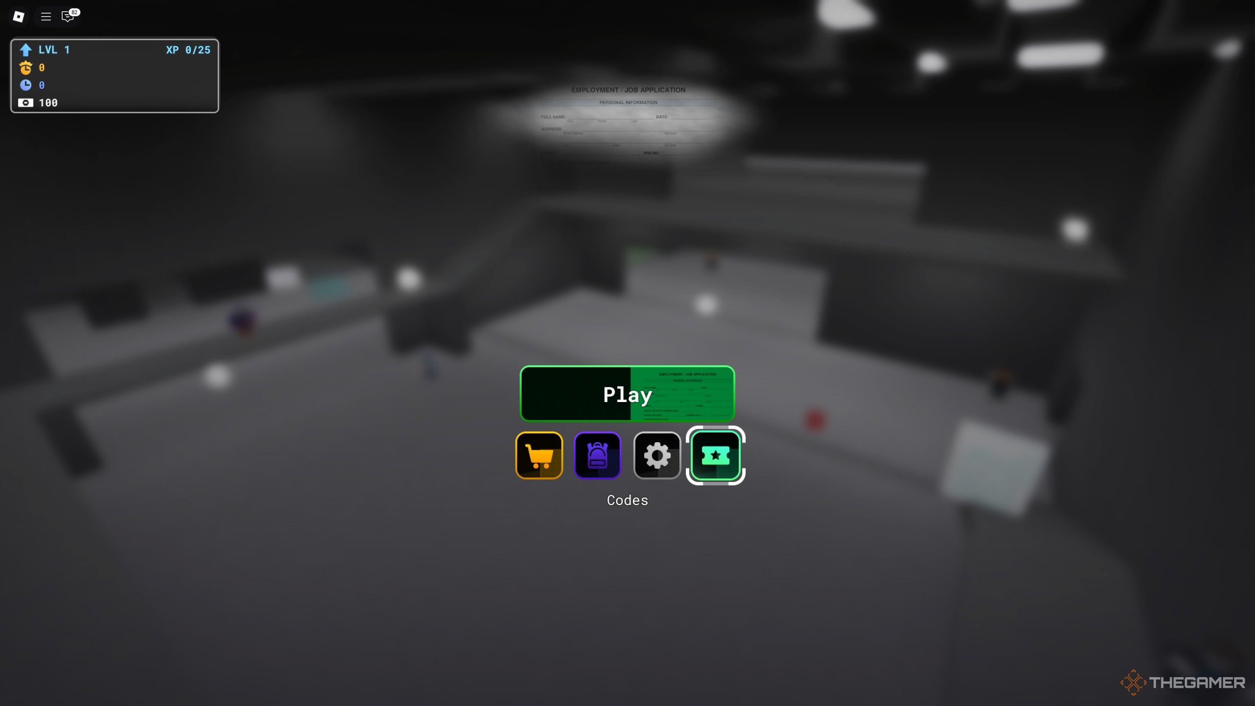the menu in SURVIVE THE JOB APPLICATION on Roblox