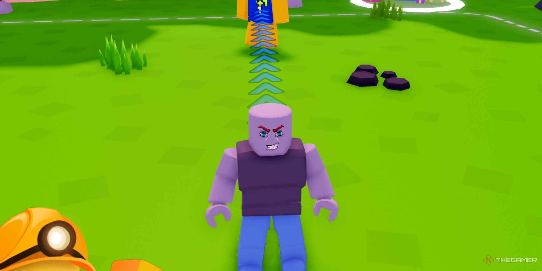 a player in Merge Noobs on Roblox