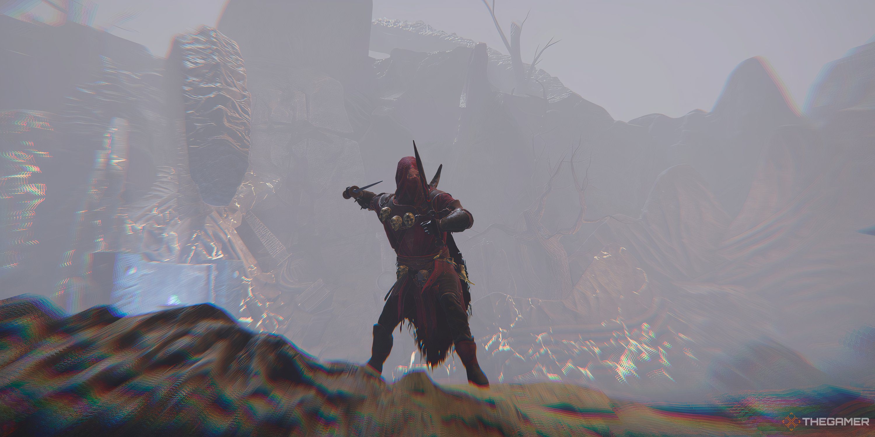 Rogue Dagger Pose in Tainted Grail Fall of Avalon.
