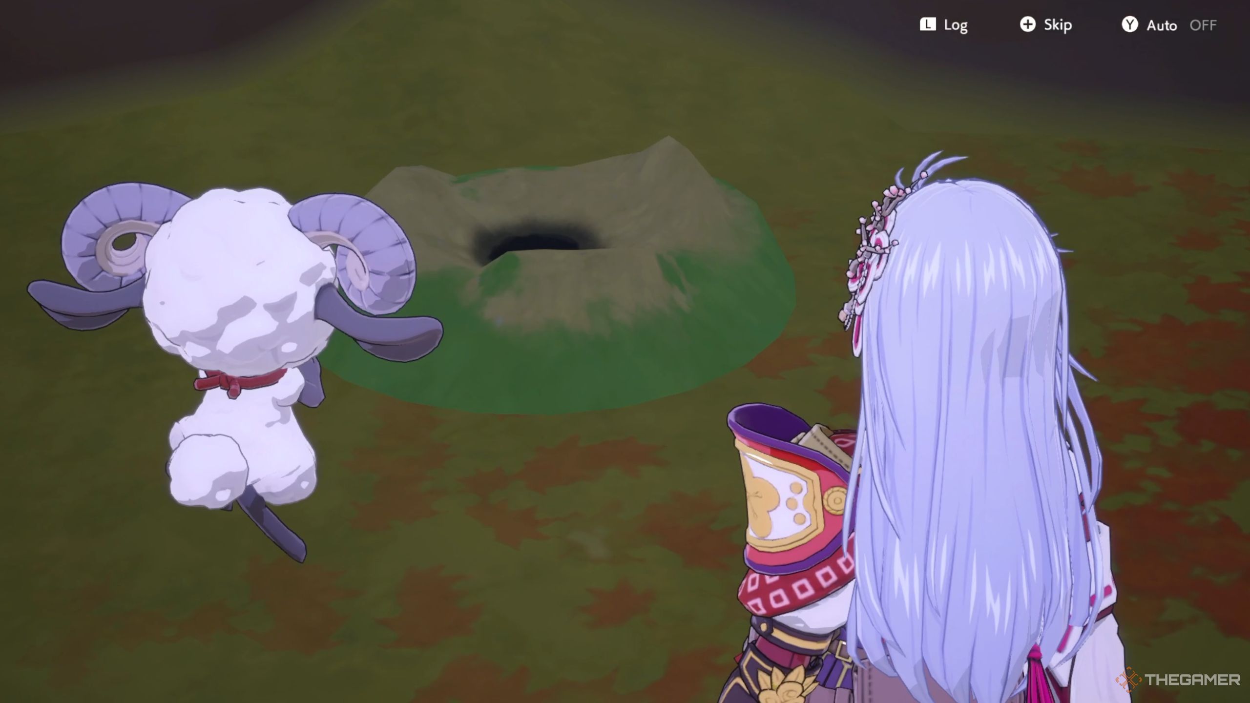 Rune Factory Guardians Of Azuma Kaguya and Woolby near onigiri spot.