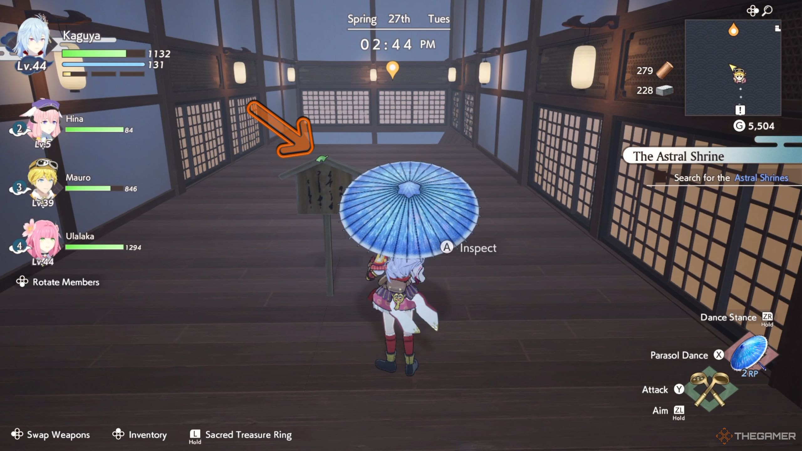 Rune Factory Guardians Of Azuma Tanuki leaf on the board.