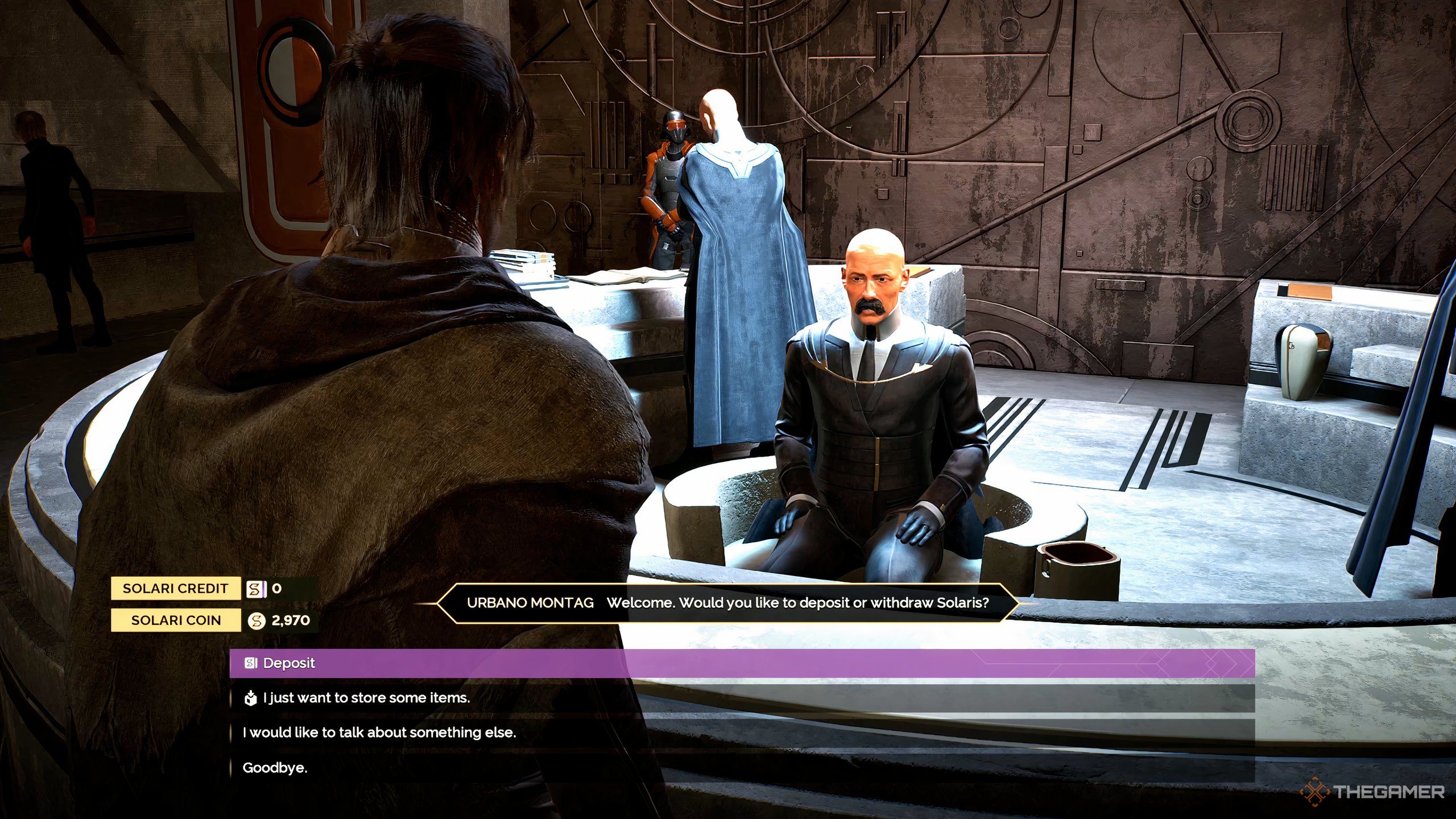 A player character in Dune: Awakening banks on Arrakeen.