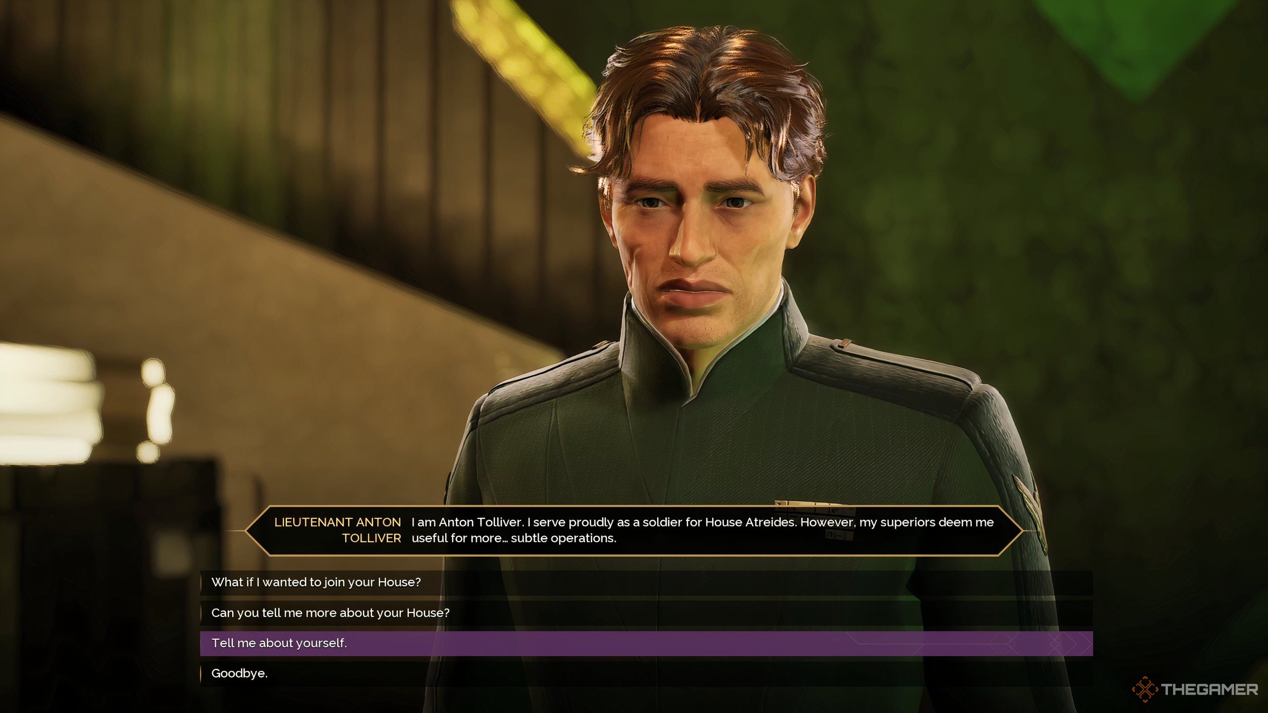 Anton Tolliver in Dune: Awakening talking to a player character.