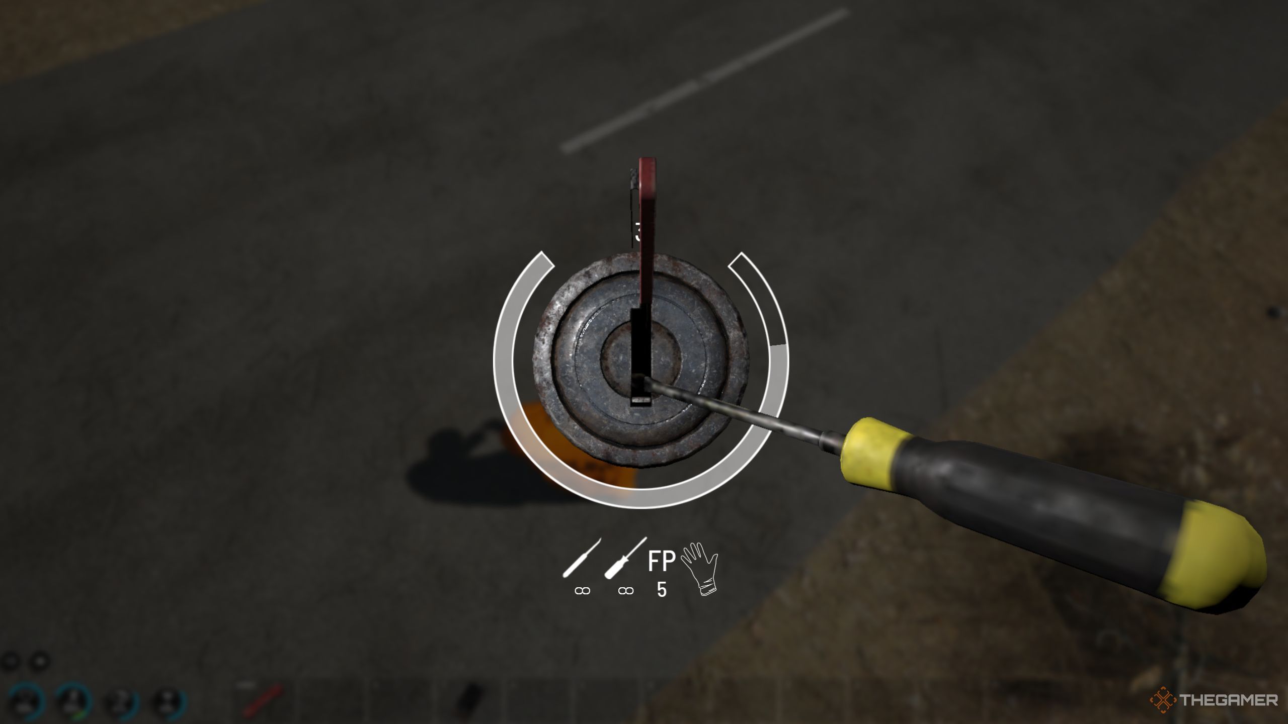 Scum lockpicking mechanic shown