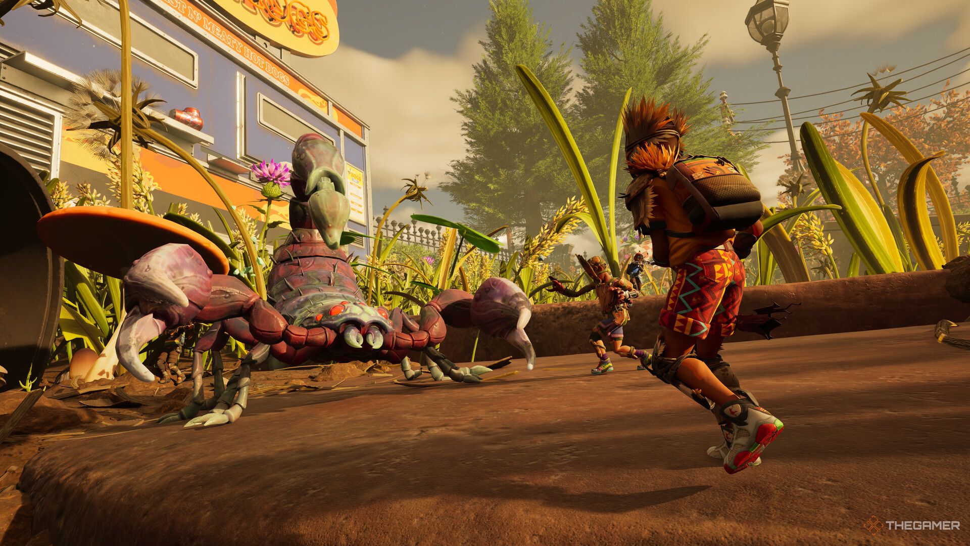 Fighting a Scorpion in Grounded 2.