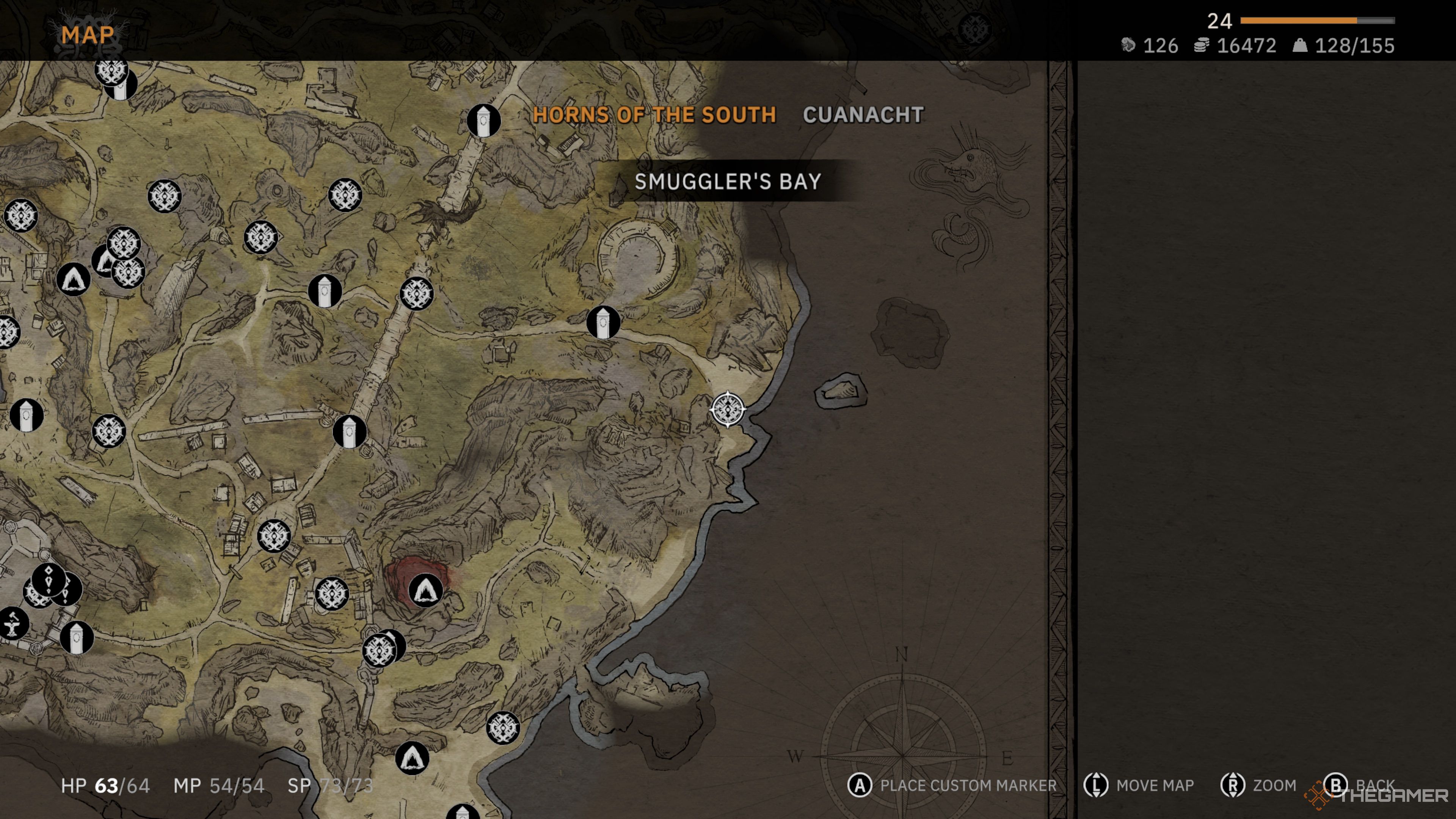 Smugglers Bay On The Map in Tainted Grail: The Fall Of Avalon.