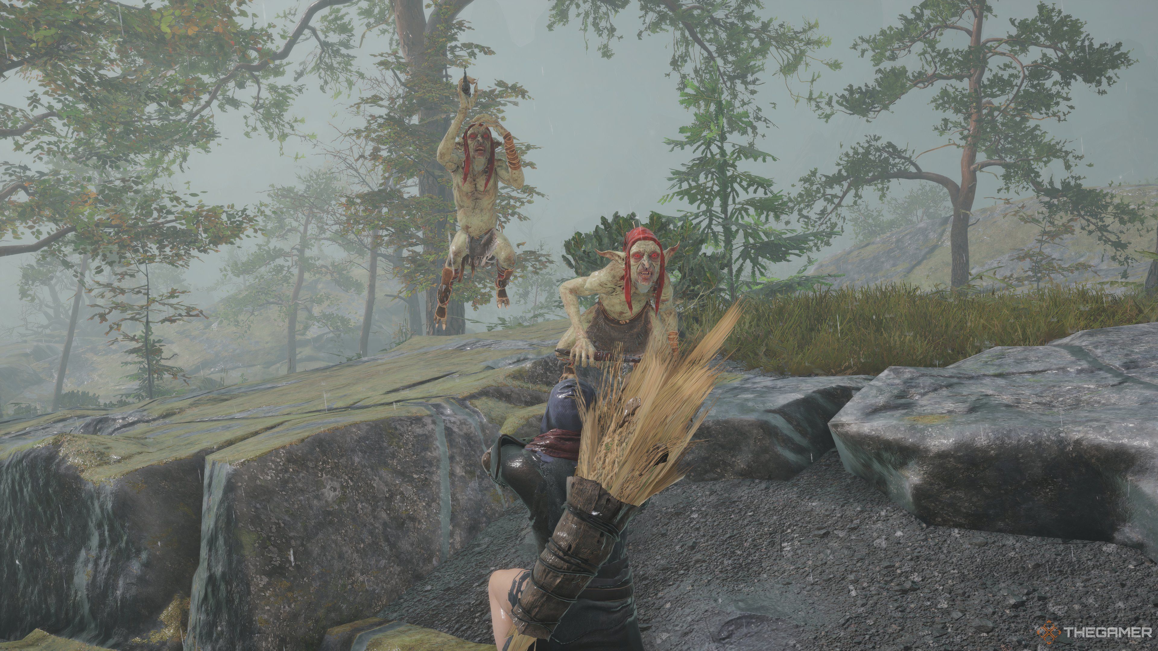 Redcaps attack with a deadly blow in Tainted Grail: The Fall Of Avalon.