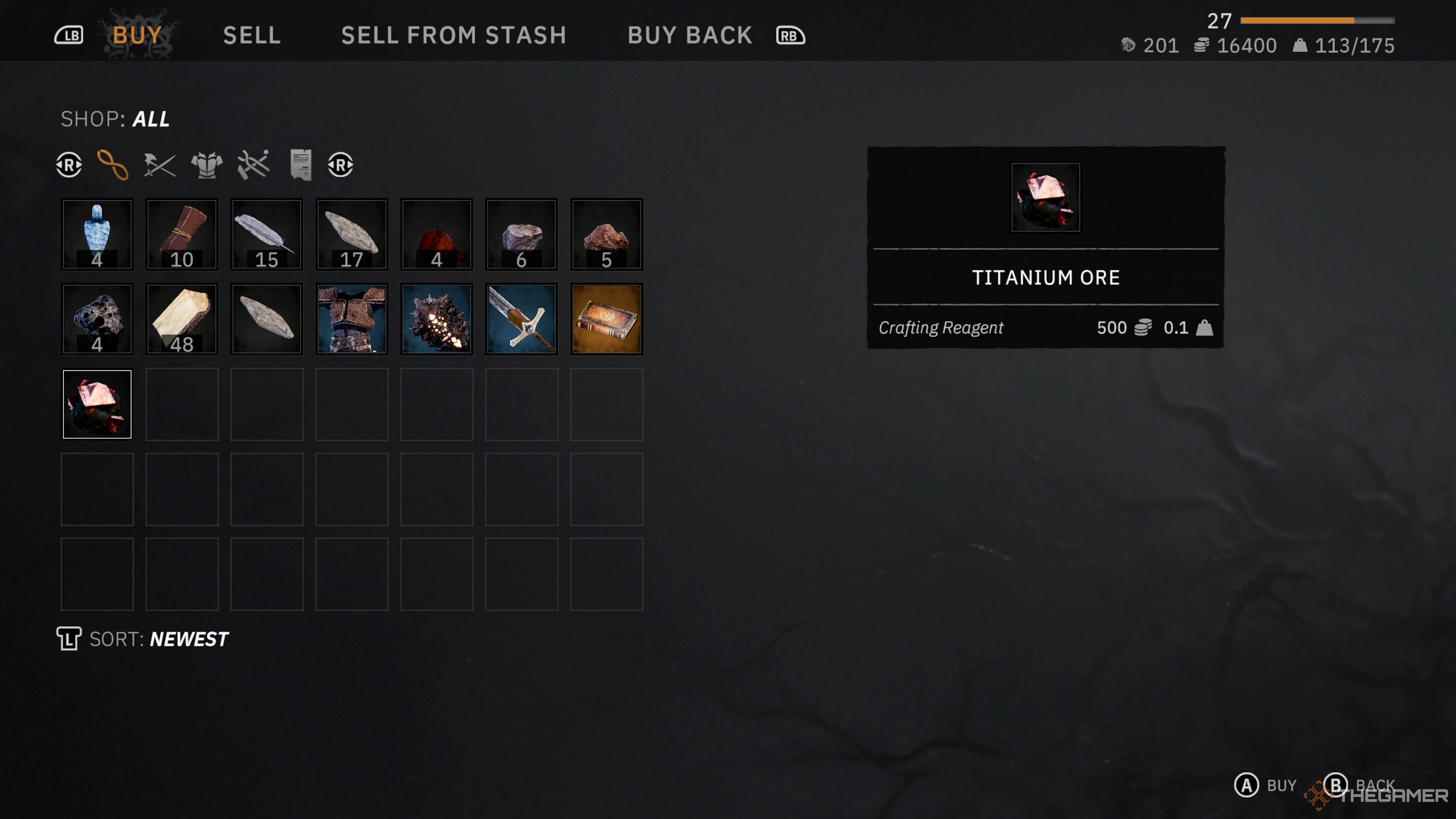 Titanium In Inventory in Tainted Grail: The Fall Of Avalon.