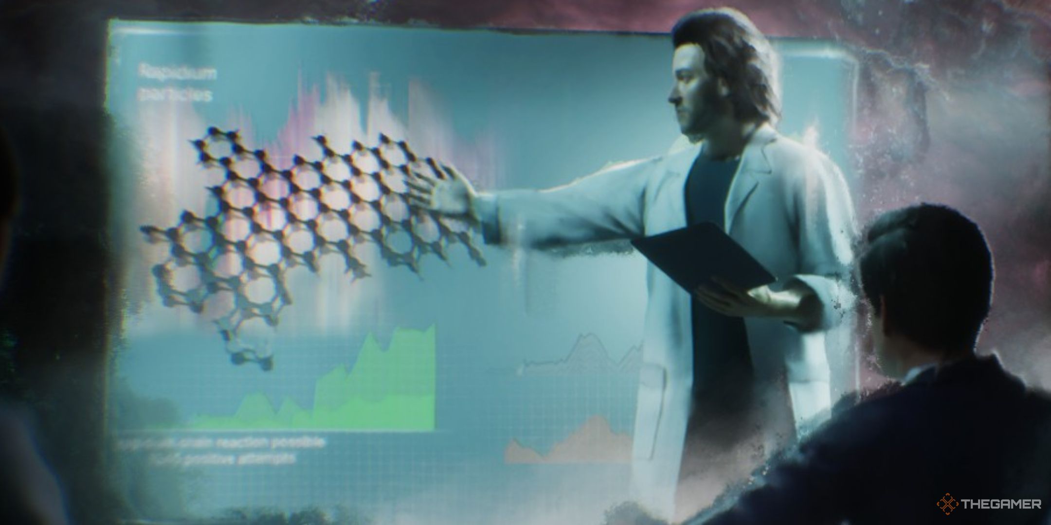 the scientiest presents his findings on rapidium and nanomechanics in the alters.